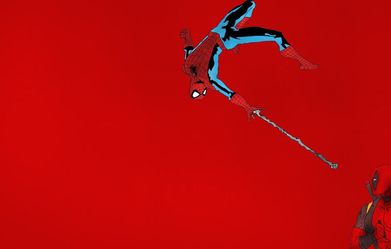 Wallpaper Deadpool, Spider Man, Spider Man, Dead Pool Image For Desktop, Section минимализм