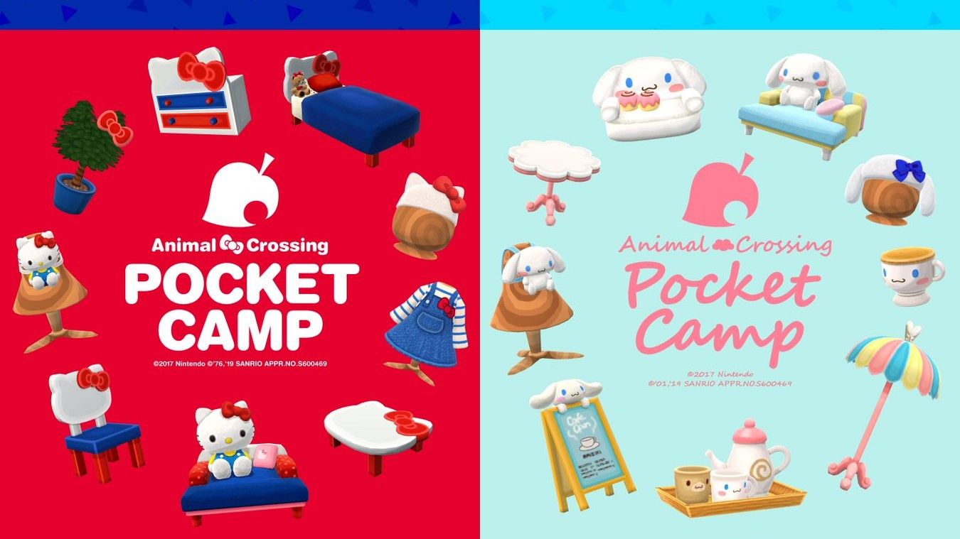 Animal Crossing: Pocket Camp Sanrio Collaboration Mobile Wallpaper Released