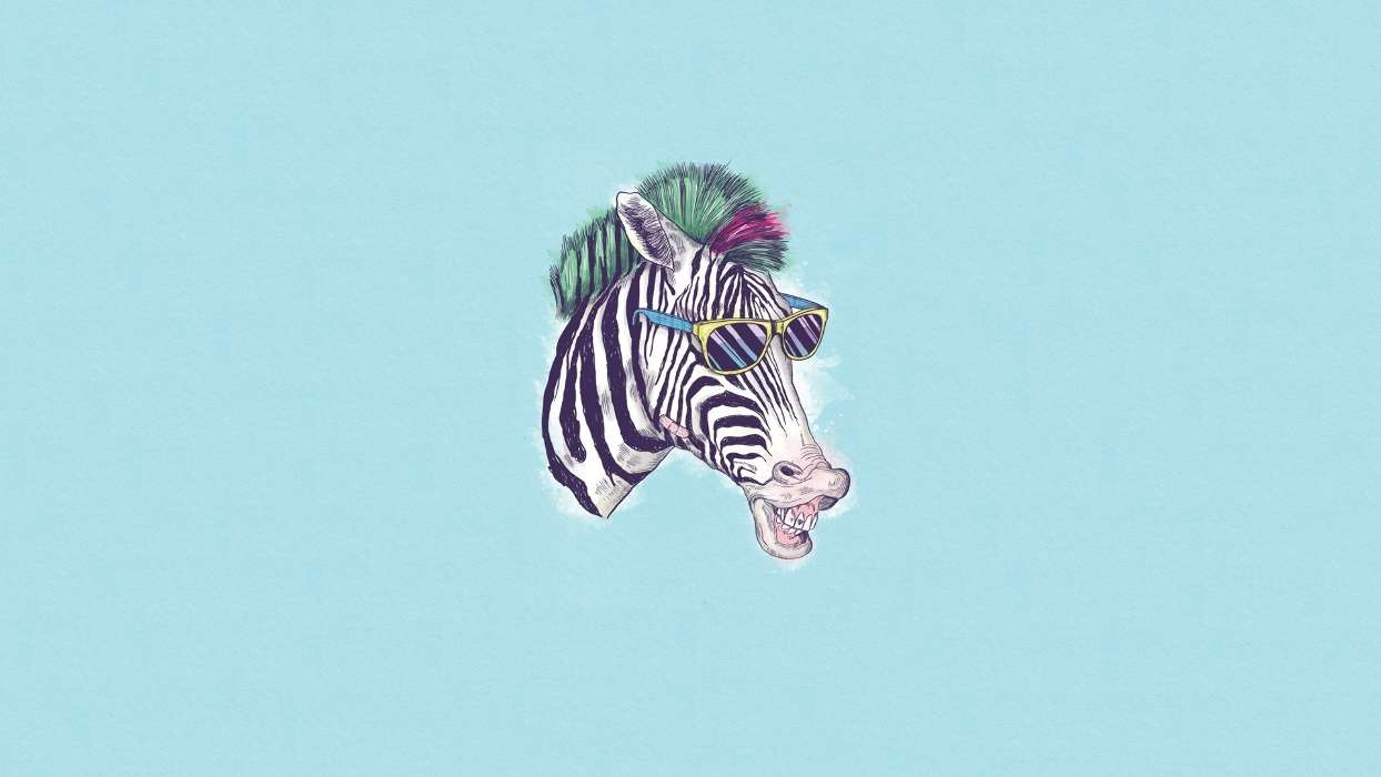 Download mobile wallpaper: Funny, Animals, Background, Zebra, free. 21121