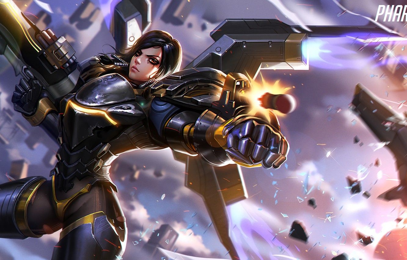 Wallpaper blizzard entertainment, overwatch, pharah image for desktop, section игры