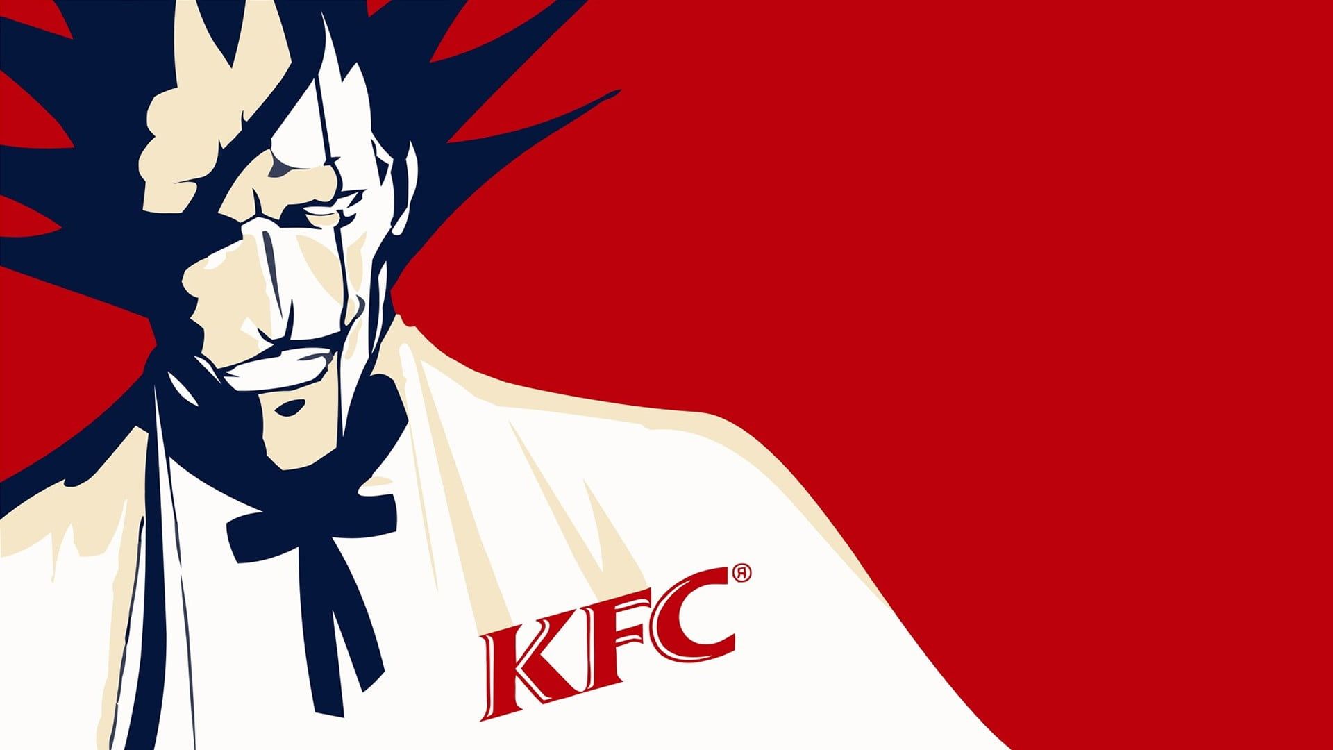 KFC logo artwork #Bleach Zaraki Kenpachi #KFC #anime #humor P # wallpaper #hdwallpaper #desktop. Kenpachi zaraki, Kfc, Bleach anime