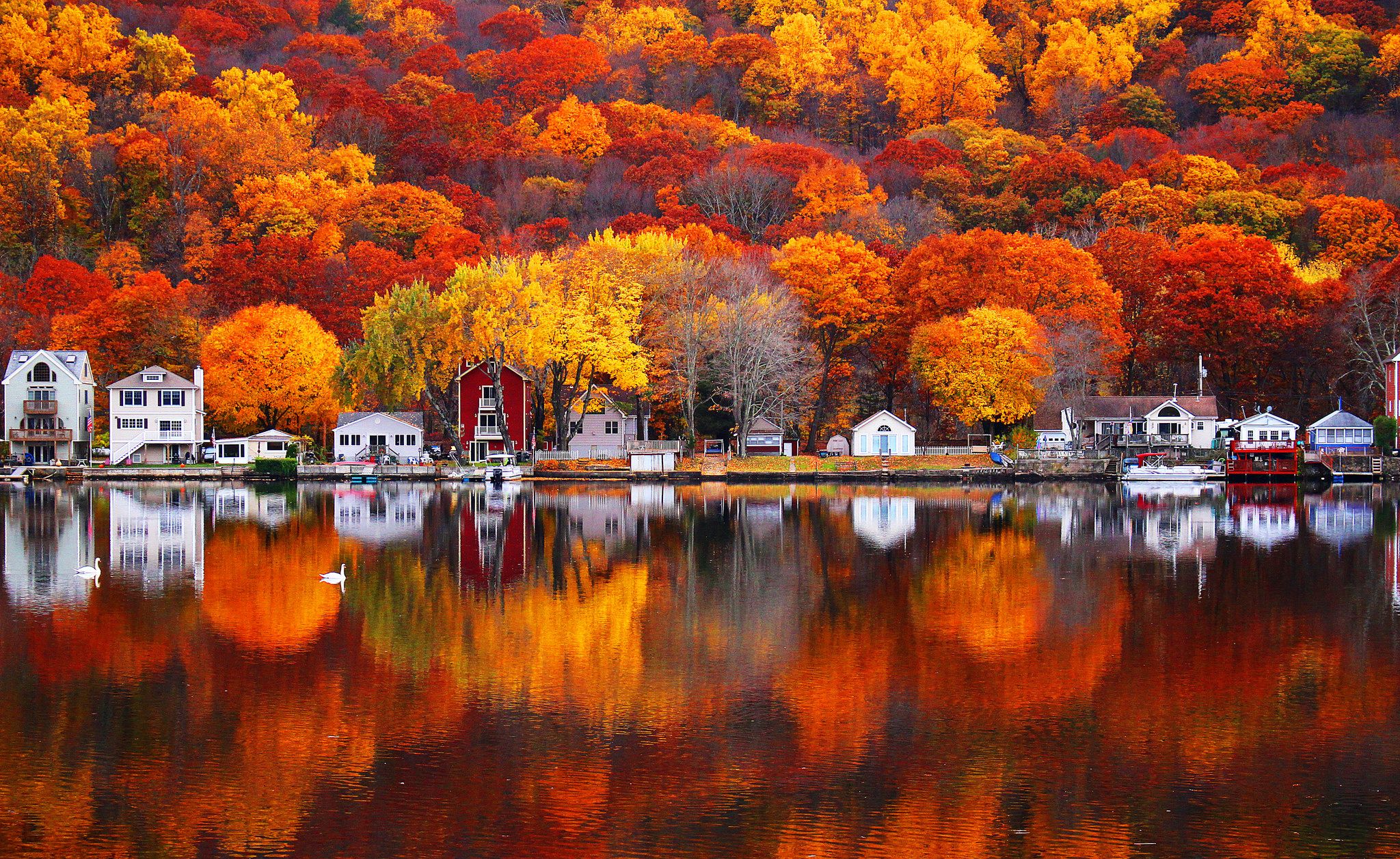 Com Free Download, , Autumn Reflection In Scenic Vermont Photography, Download Wallpaper