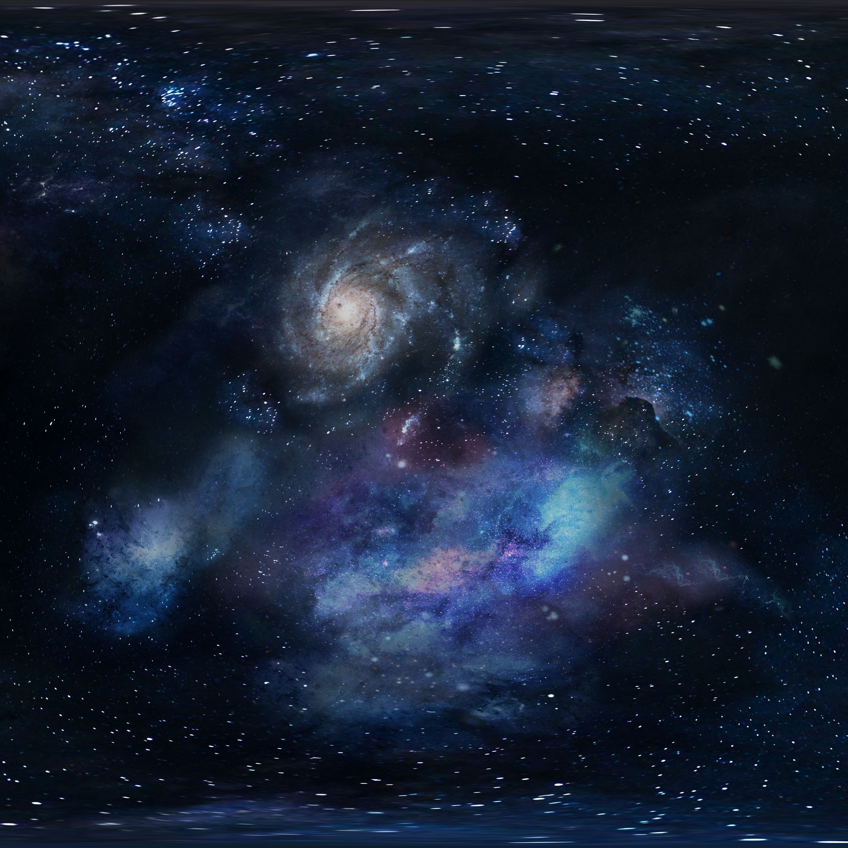 Download wallpaper 3415x3415 galaxy, space, stars ipad pro 12.9 retina for parallax HD background