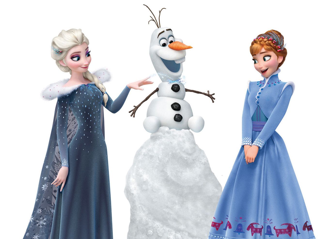 New big image of Olaf's Frozen Adventure main characters