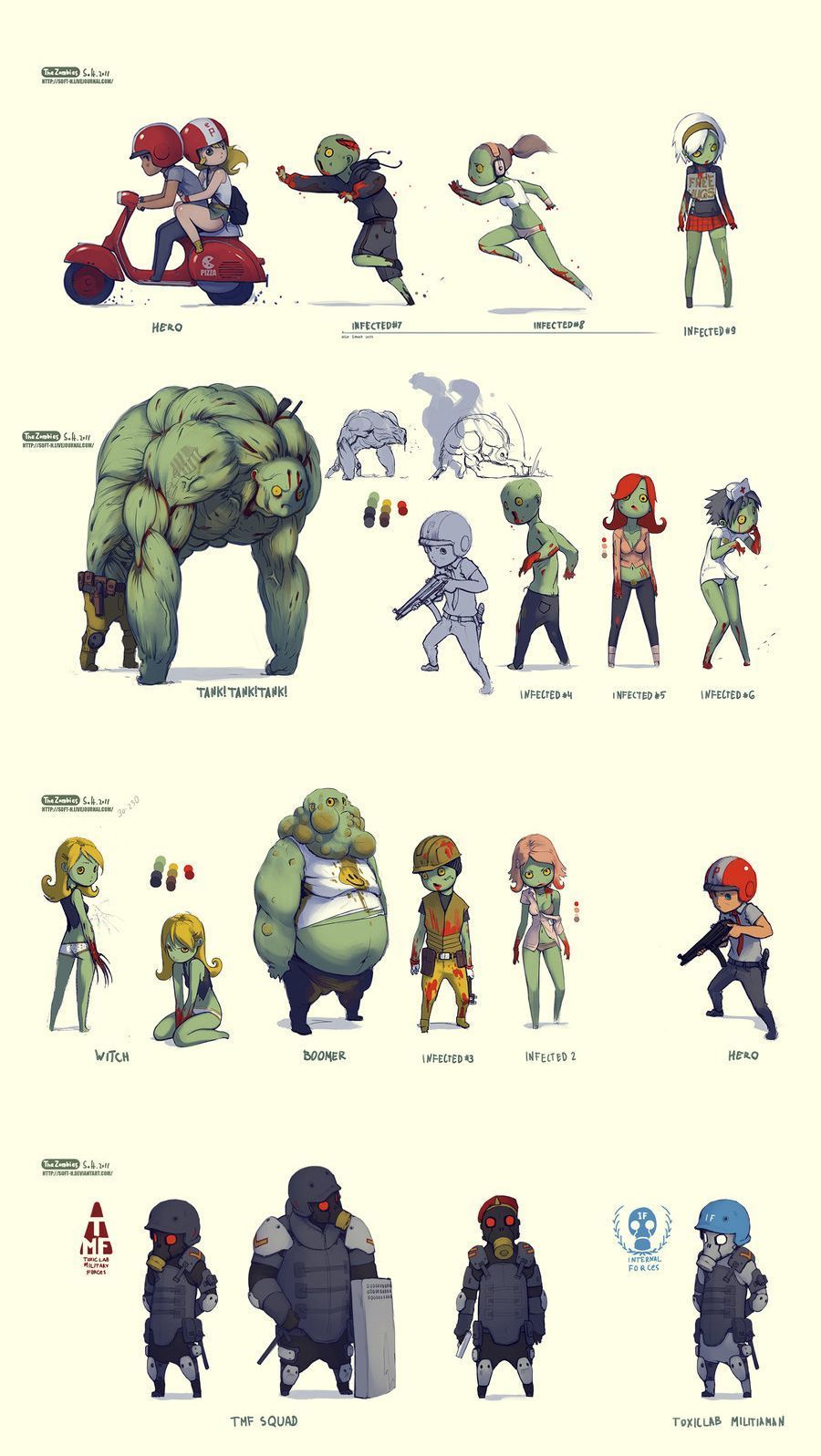 09 Design. Game character design, Concept art characters, Zombie drawings