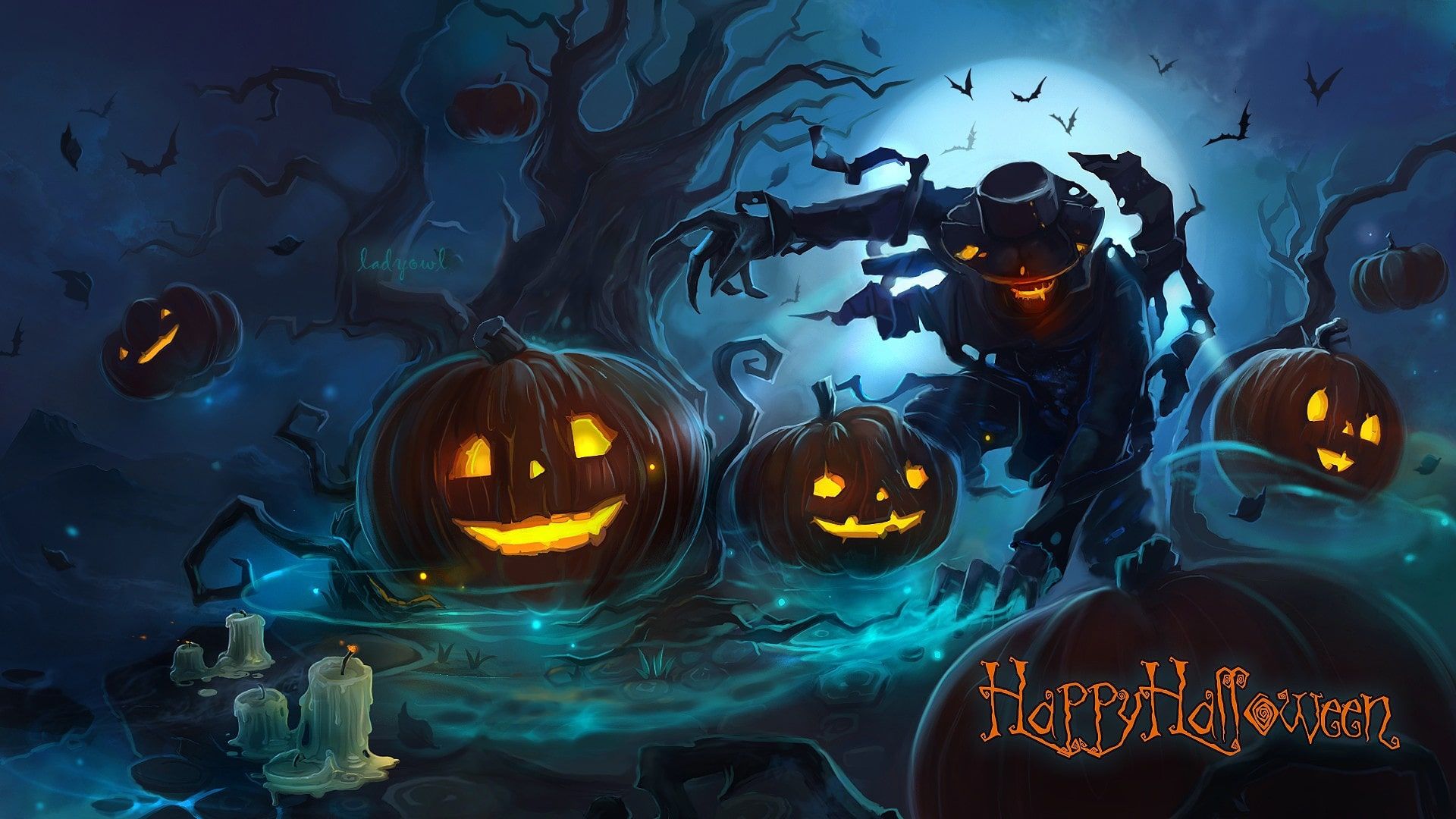 Happy Halloween Wallpaper Free HD Wallpaper