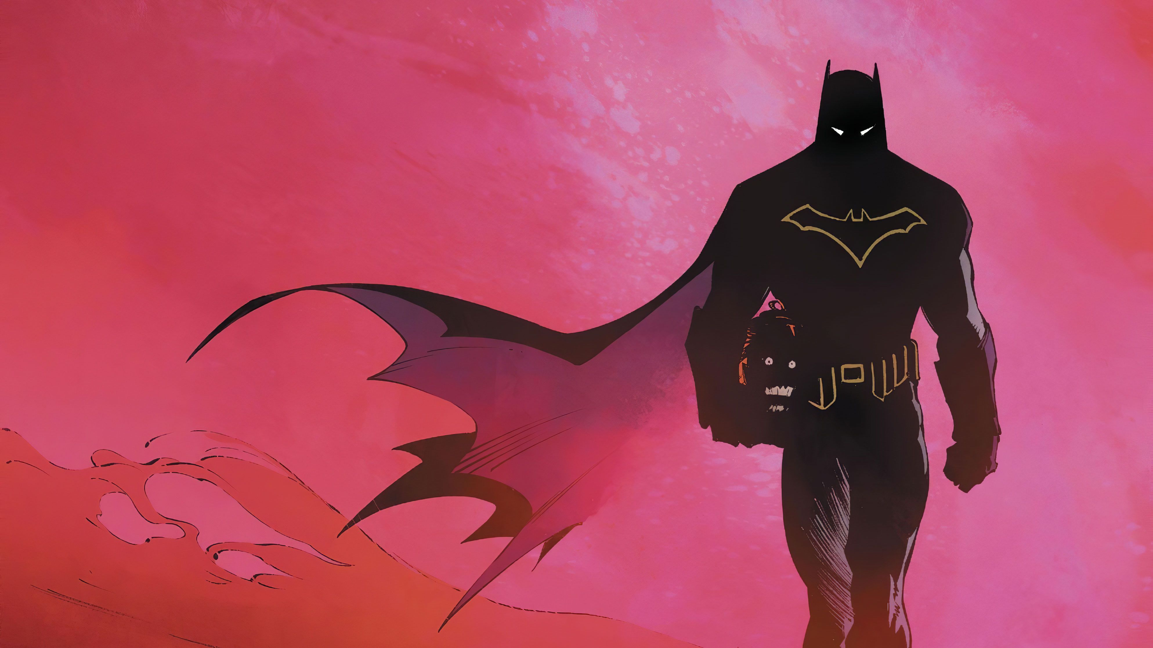 4k Batman Pink Background, HD Superheroes, 4k Wallpaper, Image, Background, Photo and Picture