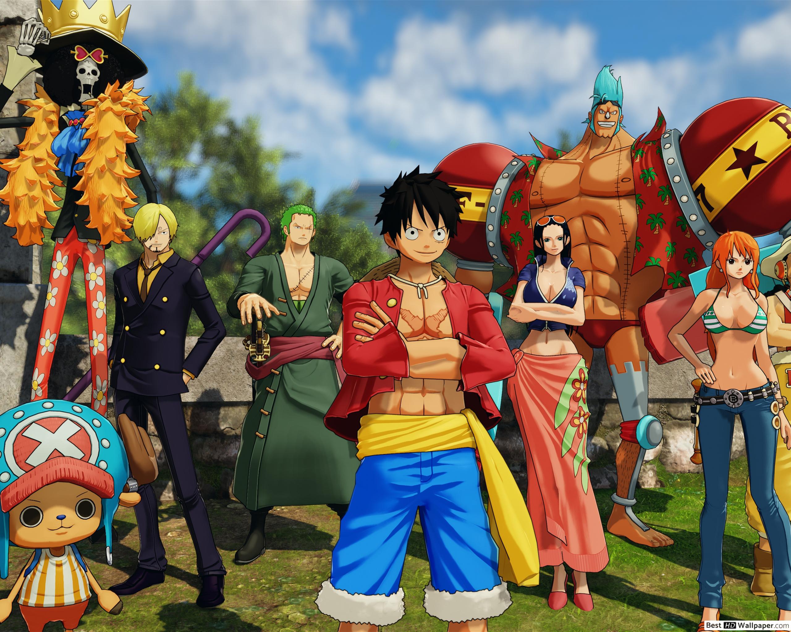 One Piece and his crew HD wallpaper download