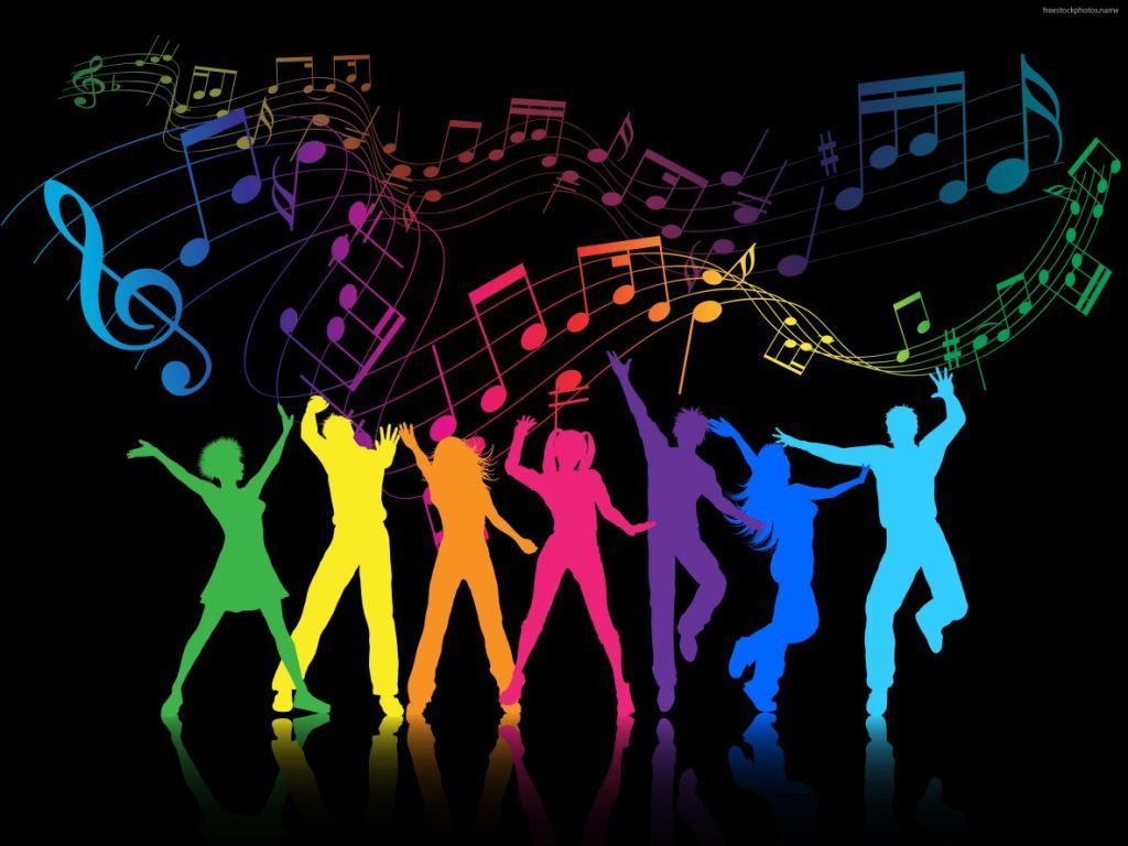 Colorful Party People Dance Wallpaper. Dance background, Dance wallpaper, Music party decorations