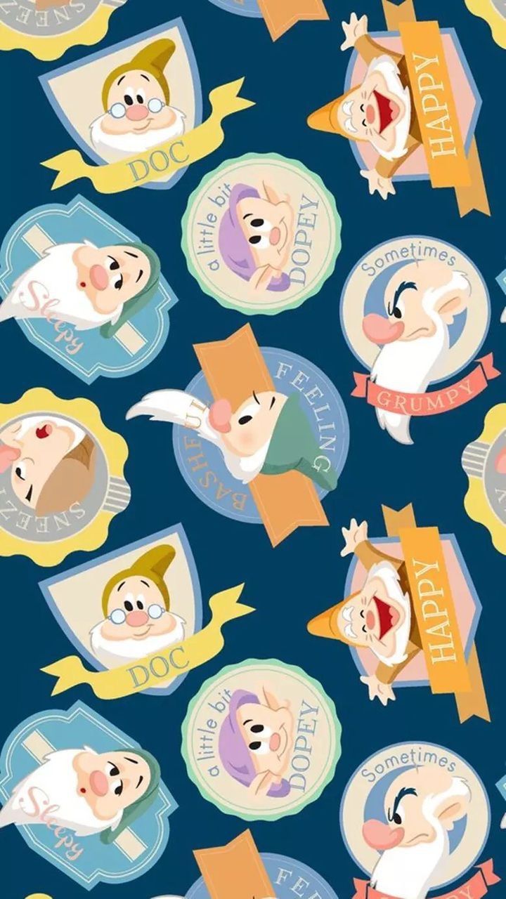 Seven Dwarfs. Wallpaper iphone disney, Disney wallpaper, Disney phone wallpaper