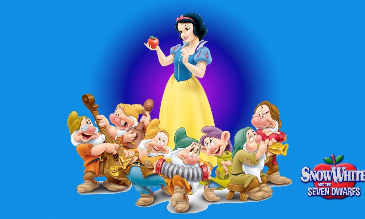 Now White And The Seven Dwarfs Red Apple Doc Dopey Sneezy Happy Bashful Sleeping And Grumpy HD Wallpaper 1920x1200, Wallpaper13.com