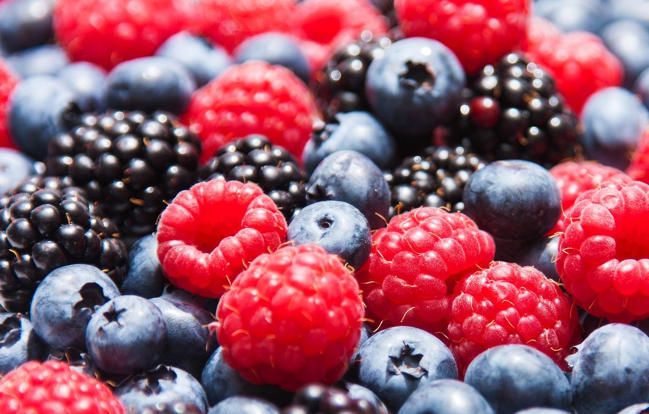 Wallpaper berries, raspberry, blueberries, strawberry, BlackBerry, berries, blueberries, strawberries, blackberries, raspberries image for desktop, section еда