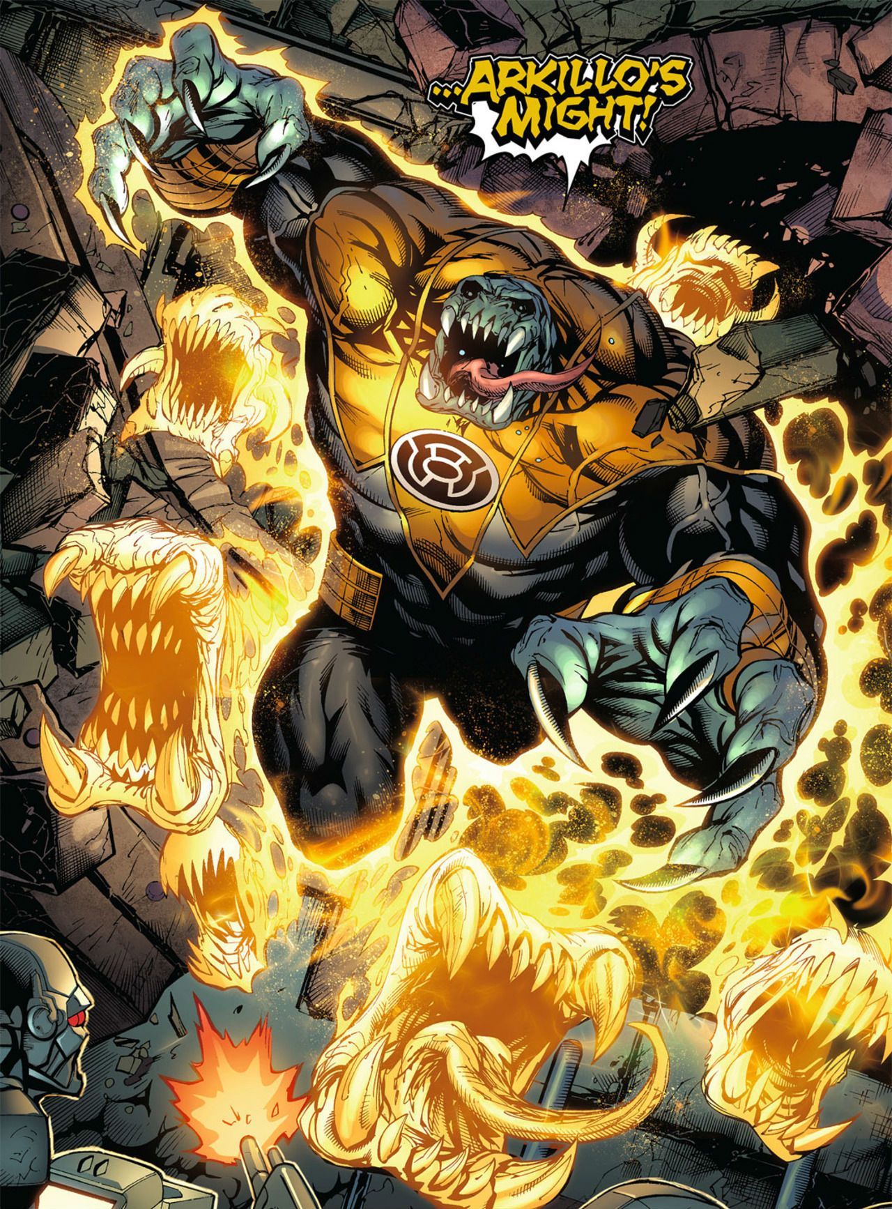 Fact arkillo whas the first ever yellow lantern recruit. Yellow lantern, Comics, Green lantern corps