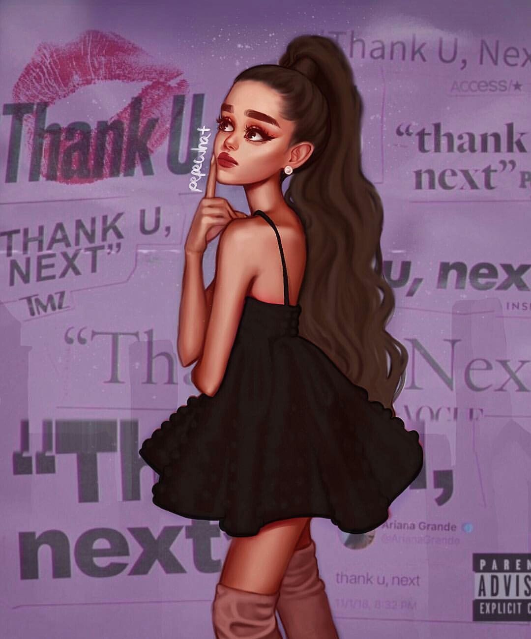 Ariana Grande Drawings Thank You, Next Wallpapers - Wallpaper Cave