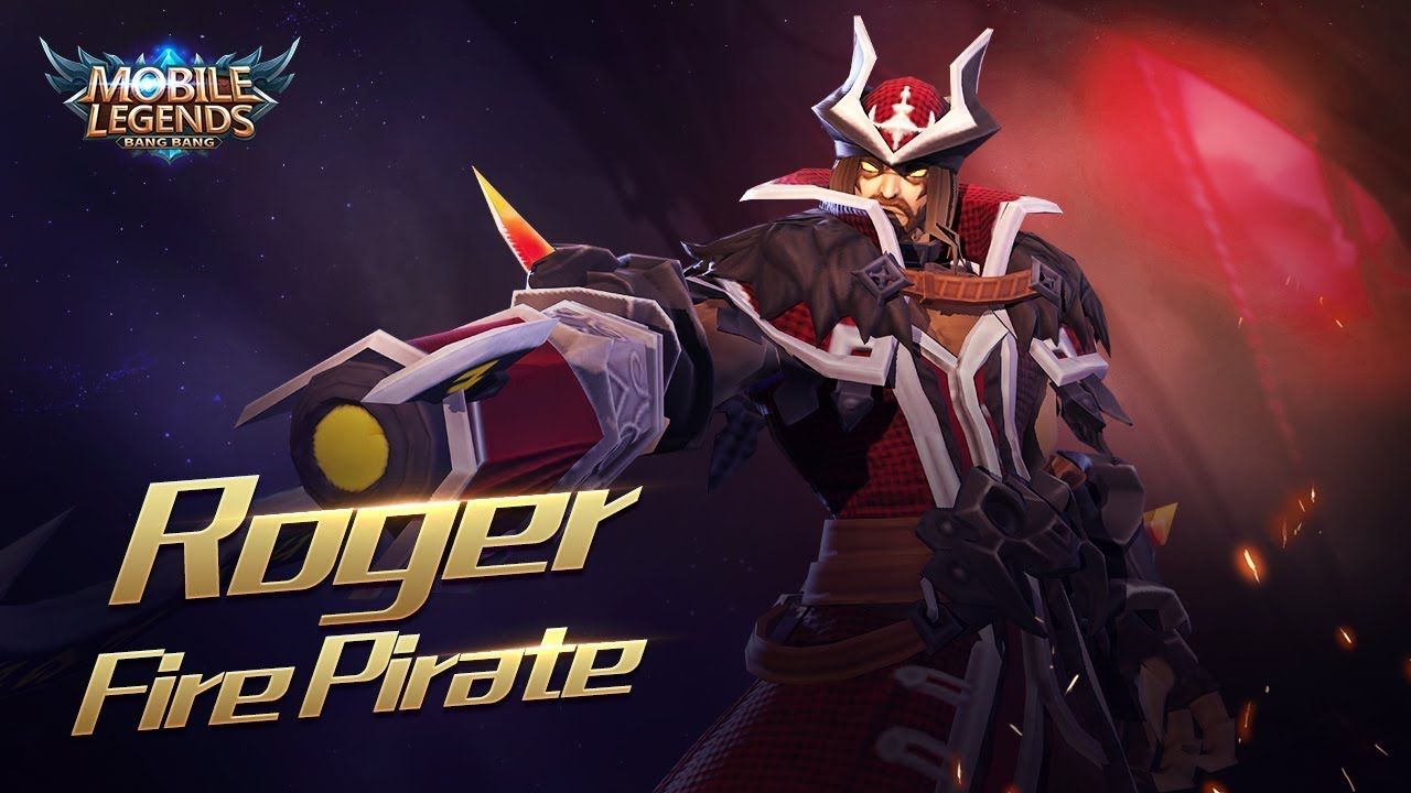 Roger new skin. Fire Pirate. Mobile Legends: Bang Bang!