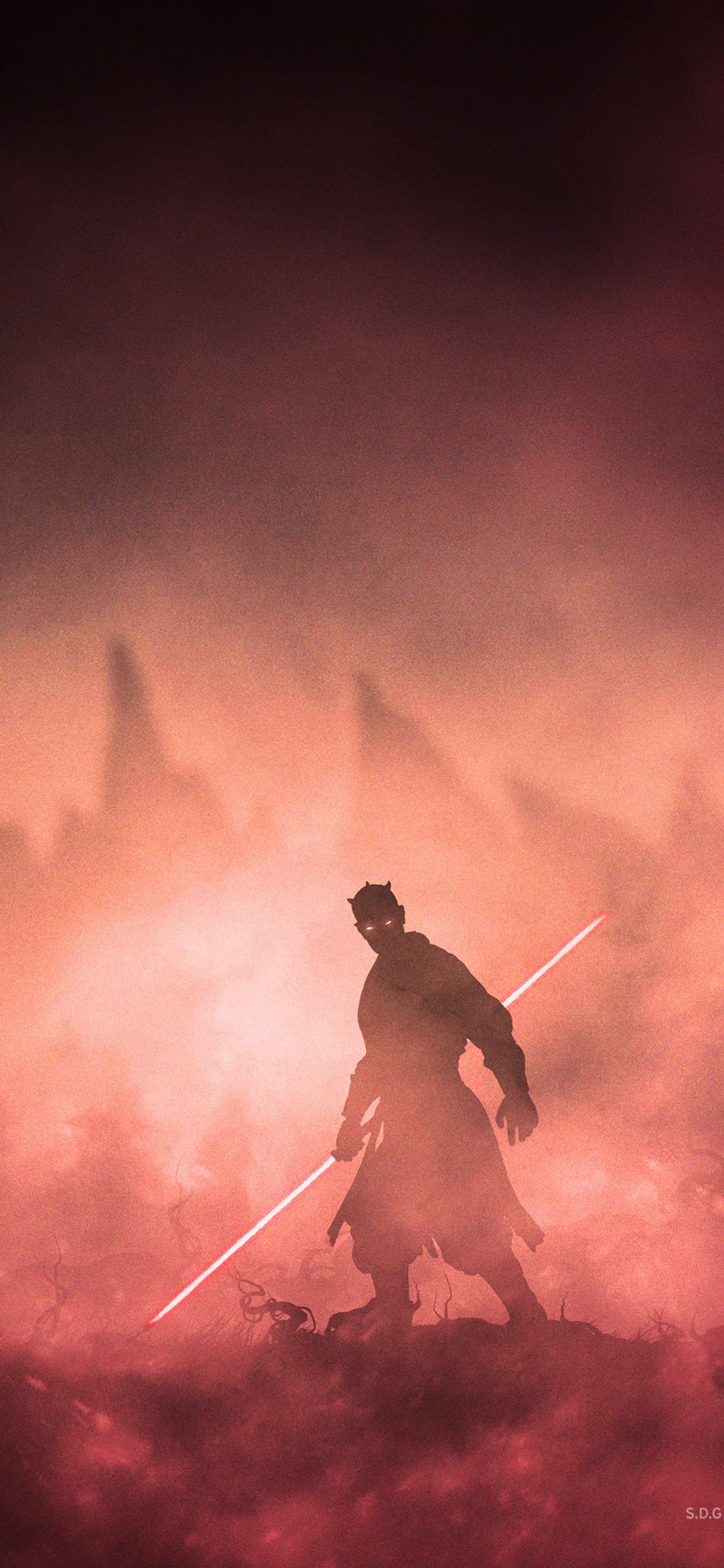 Darth Maul Digital Art iPhone XS, iPhone iPhone X HD 4k Wallpaper, Image, Background, Photo and Picture