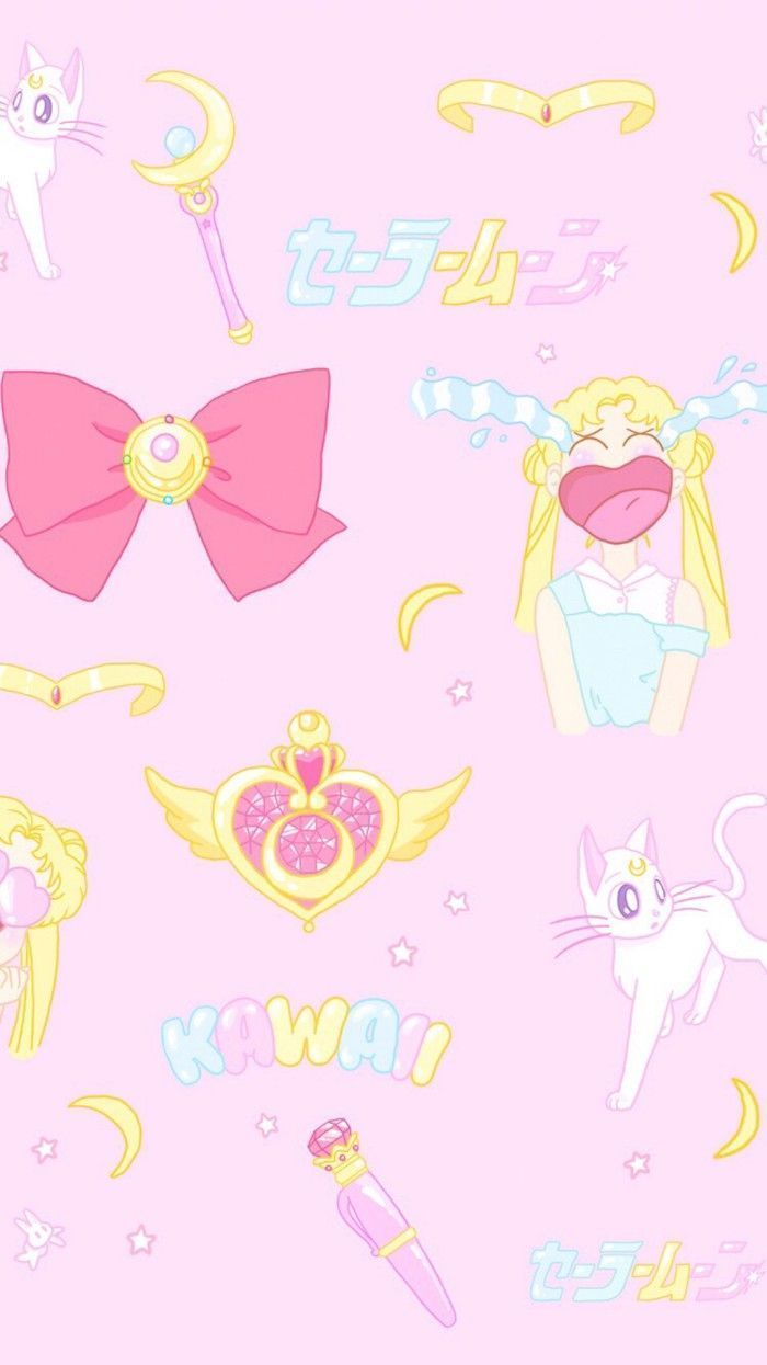 Kawaii Princess Wallpaper Free Kawaii Princess, wallpaper cute kawaii #wallpapercute #wallpapercutekawaii. Sailor moon wallpaper, Sailor moon, Sailor moom