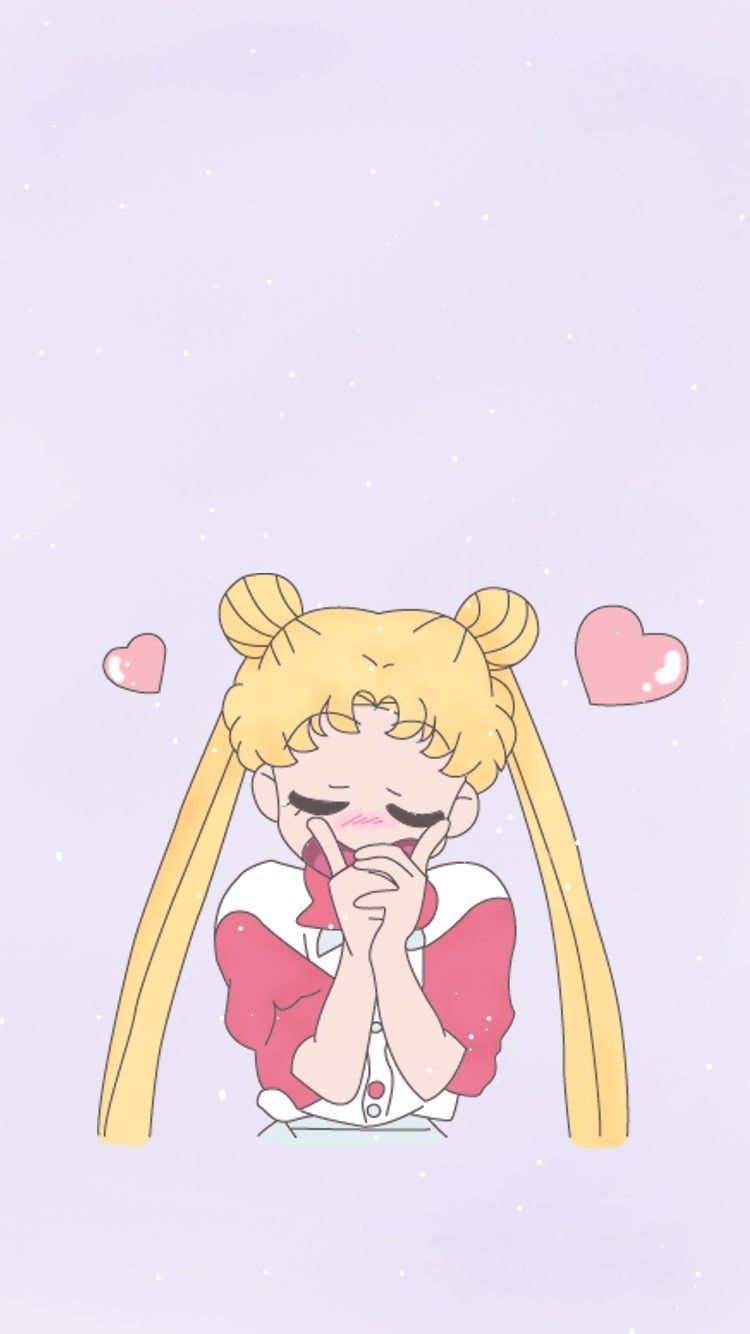 Kawaii Sailor Moon iPhone Wallpaper. ipcwallpaper. Sailor moon wallpaper, Sailor moon art, Sailor moon background