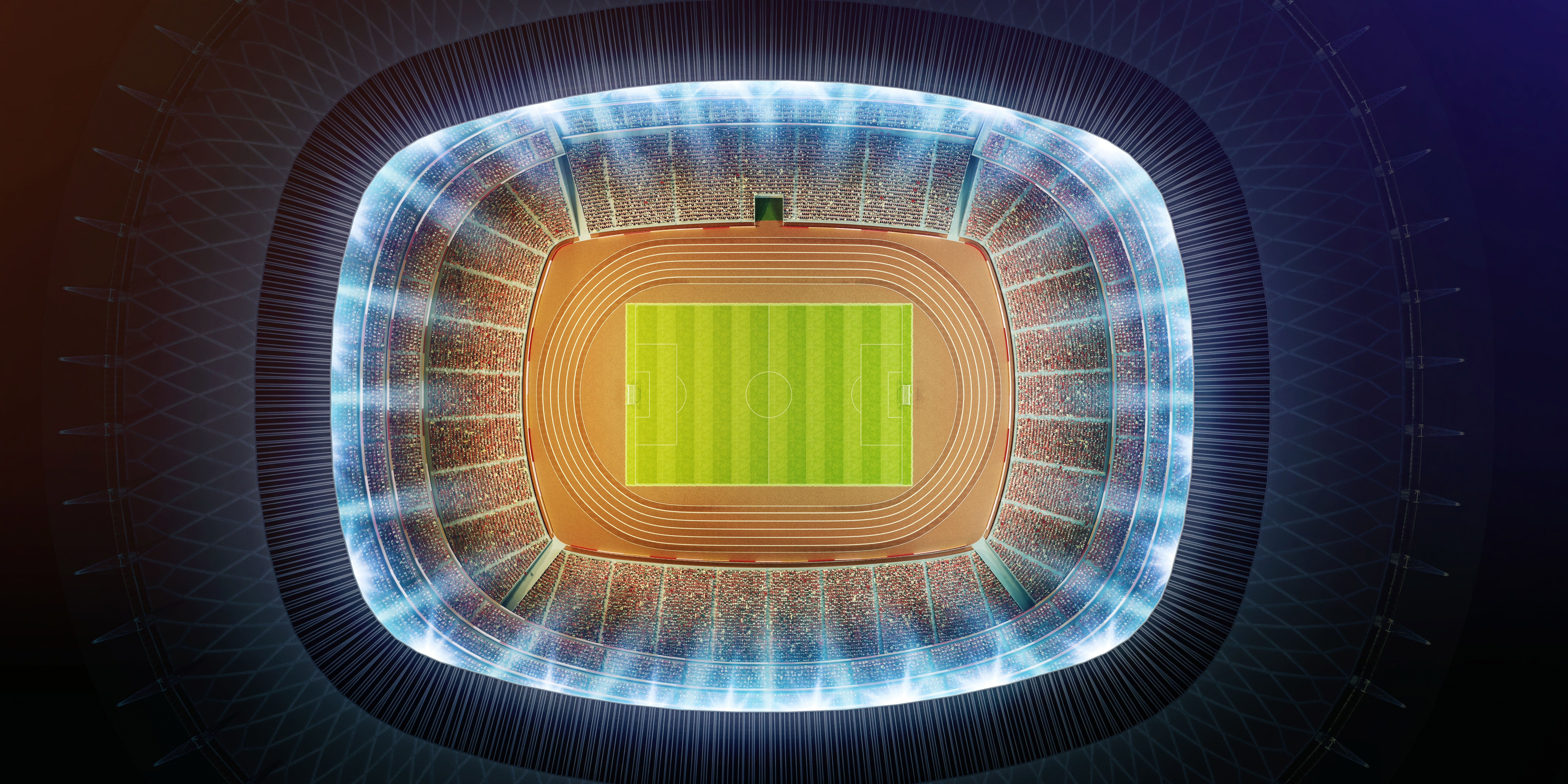 Soccer Stadium Top View 8k, HD Photography, 4k Wallpaper, Image, Background, Photo and Picture