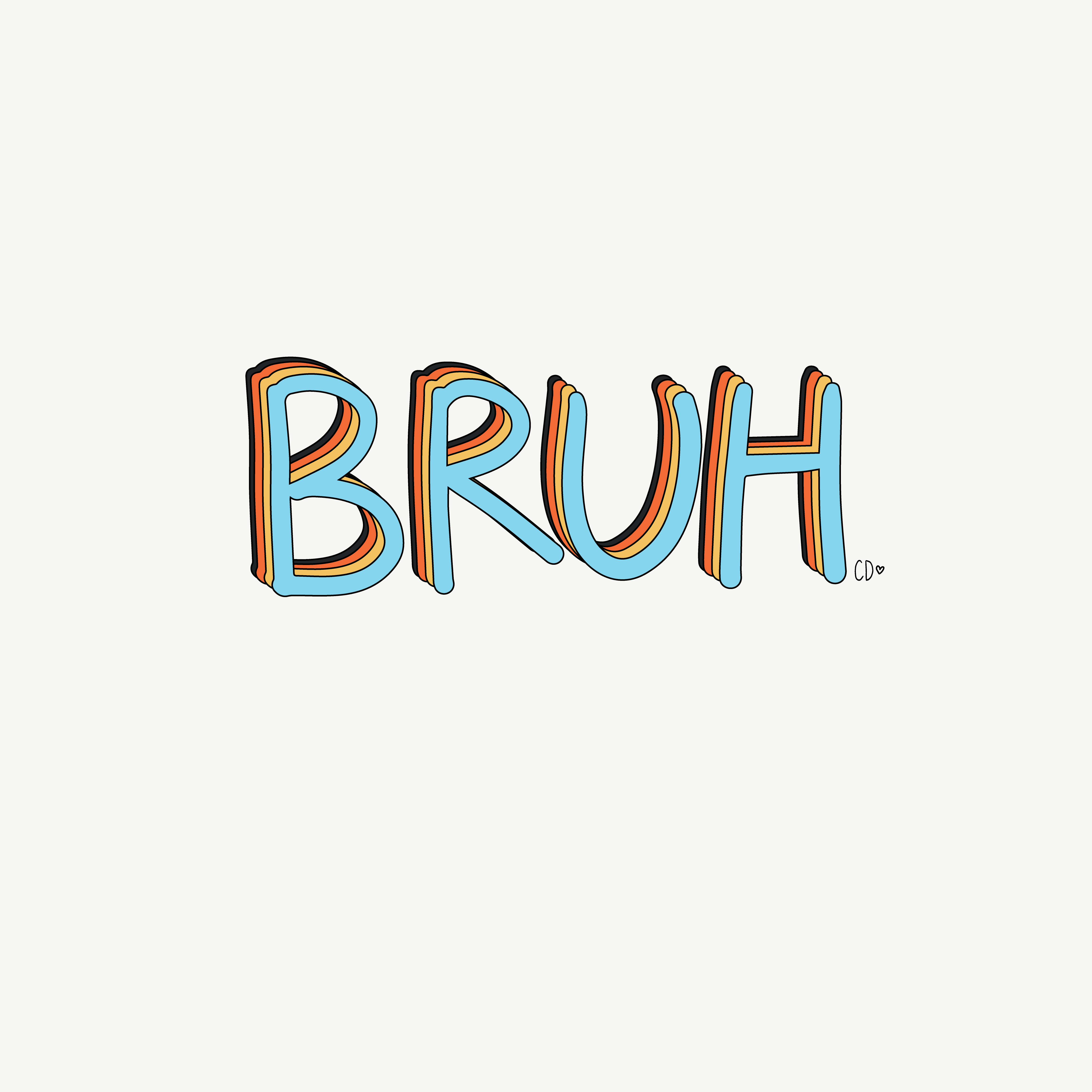 bruh Sticker by swagnstickers  Preppy stickers Cute laptop stickers  Bubble stickers