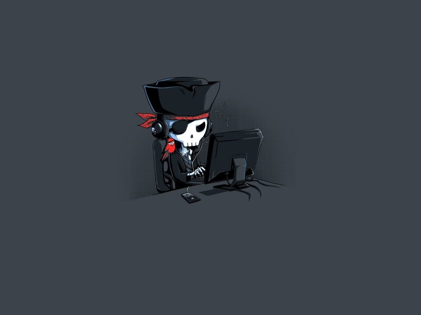 Minimalist Pirate Wallpaper