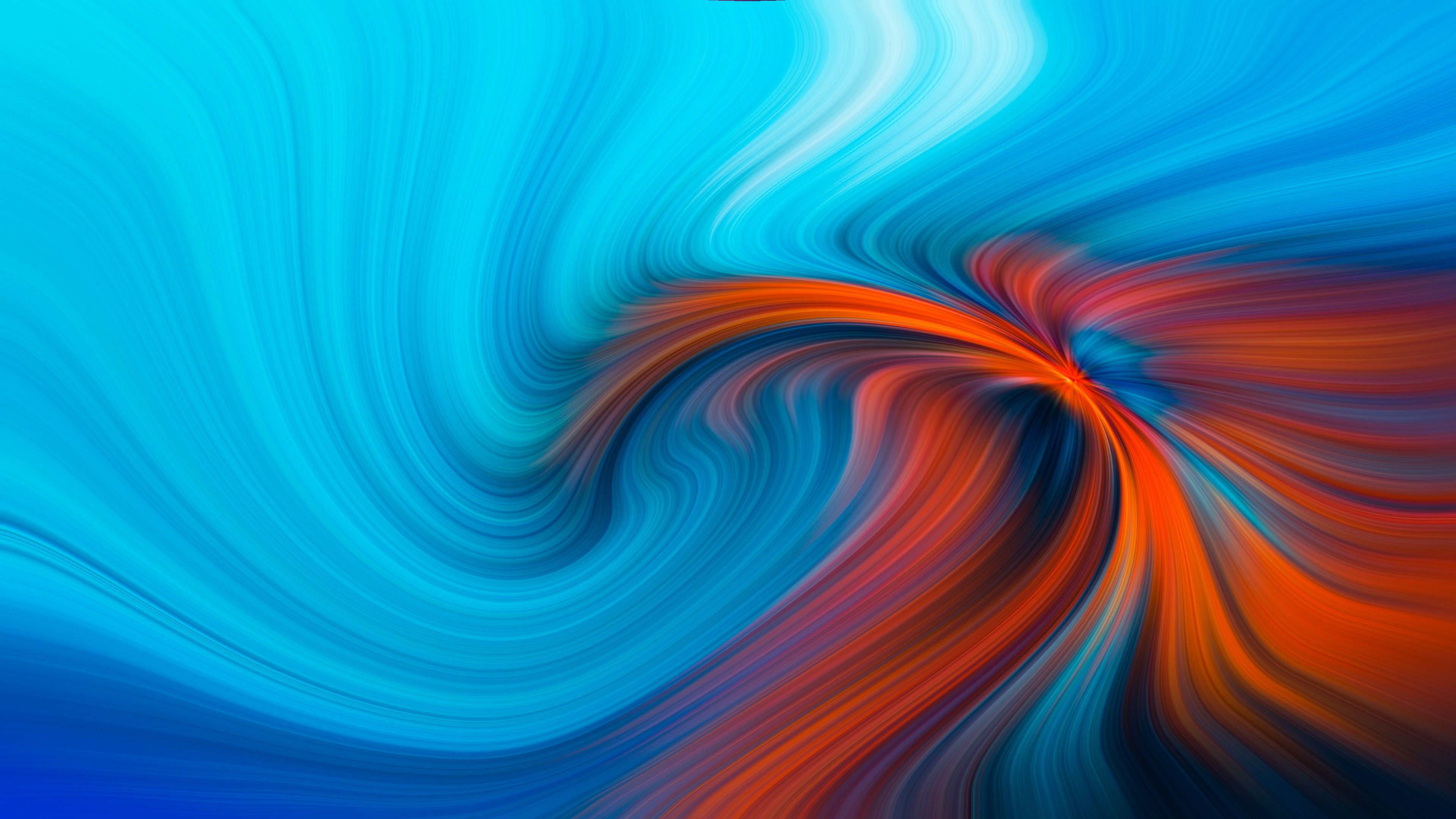 Blue Orange Hole 4k, HD Abstract, 4k .hdqwalls.com
