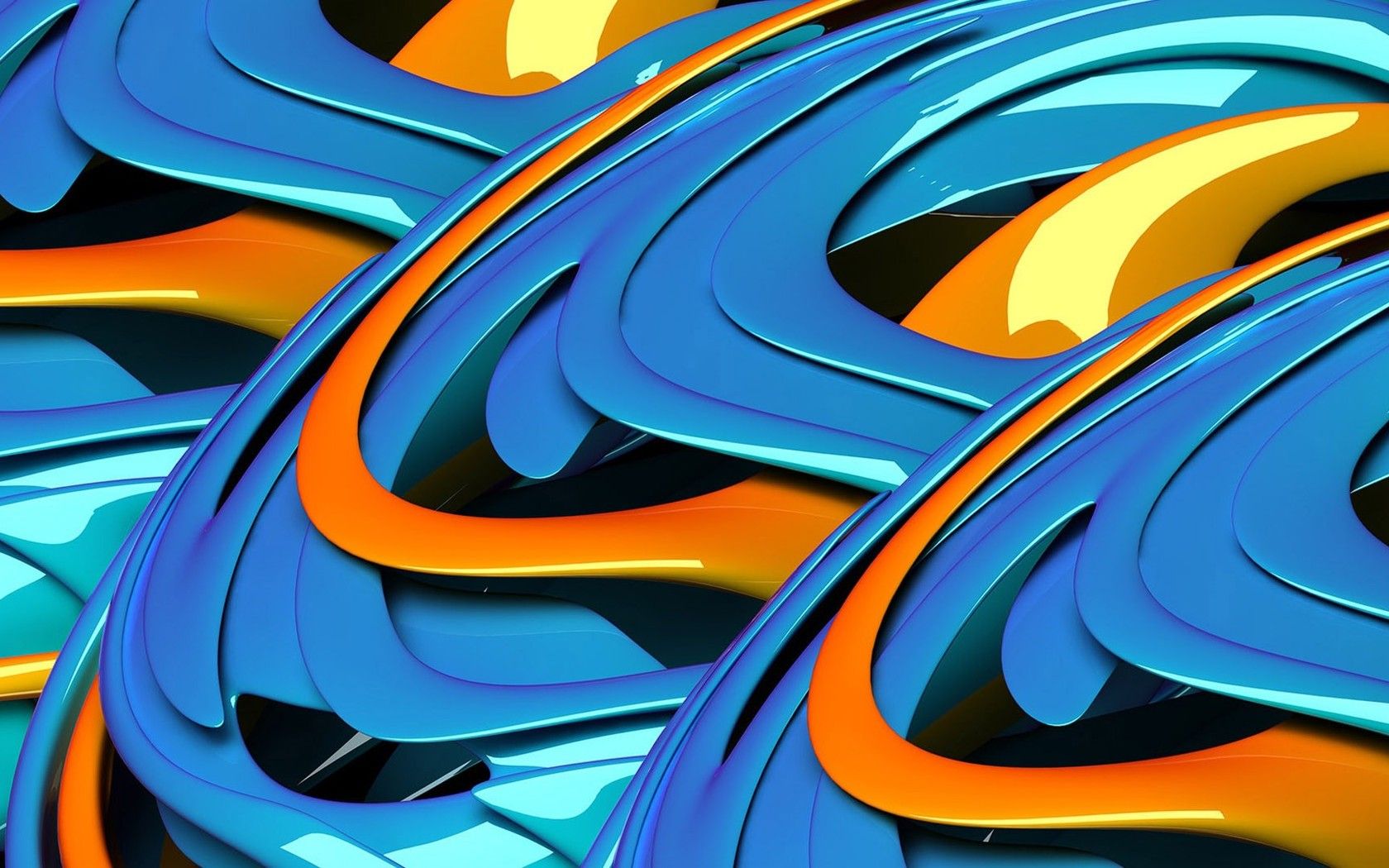 Blue and Orange Wallpaper