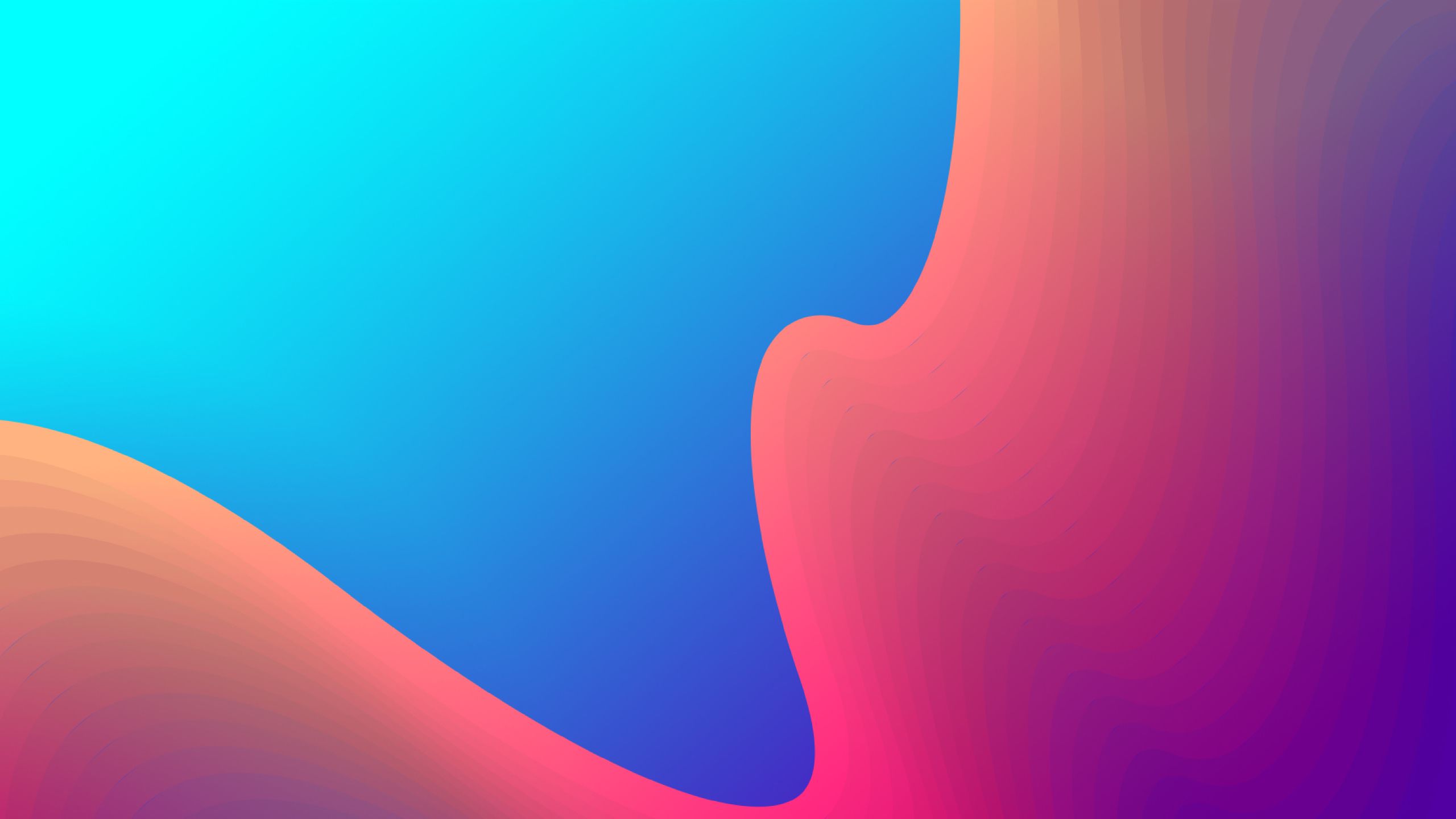 Orange Blue Gradient Mix 1440P Resolution Wallpaper, HD Abstract 4K Wallpaper, Image, Photo and Background