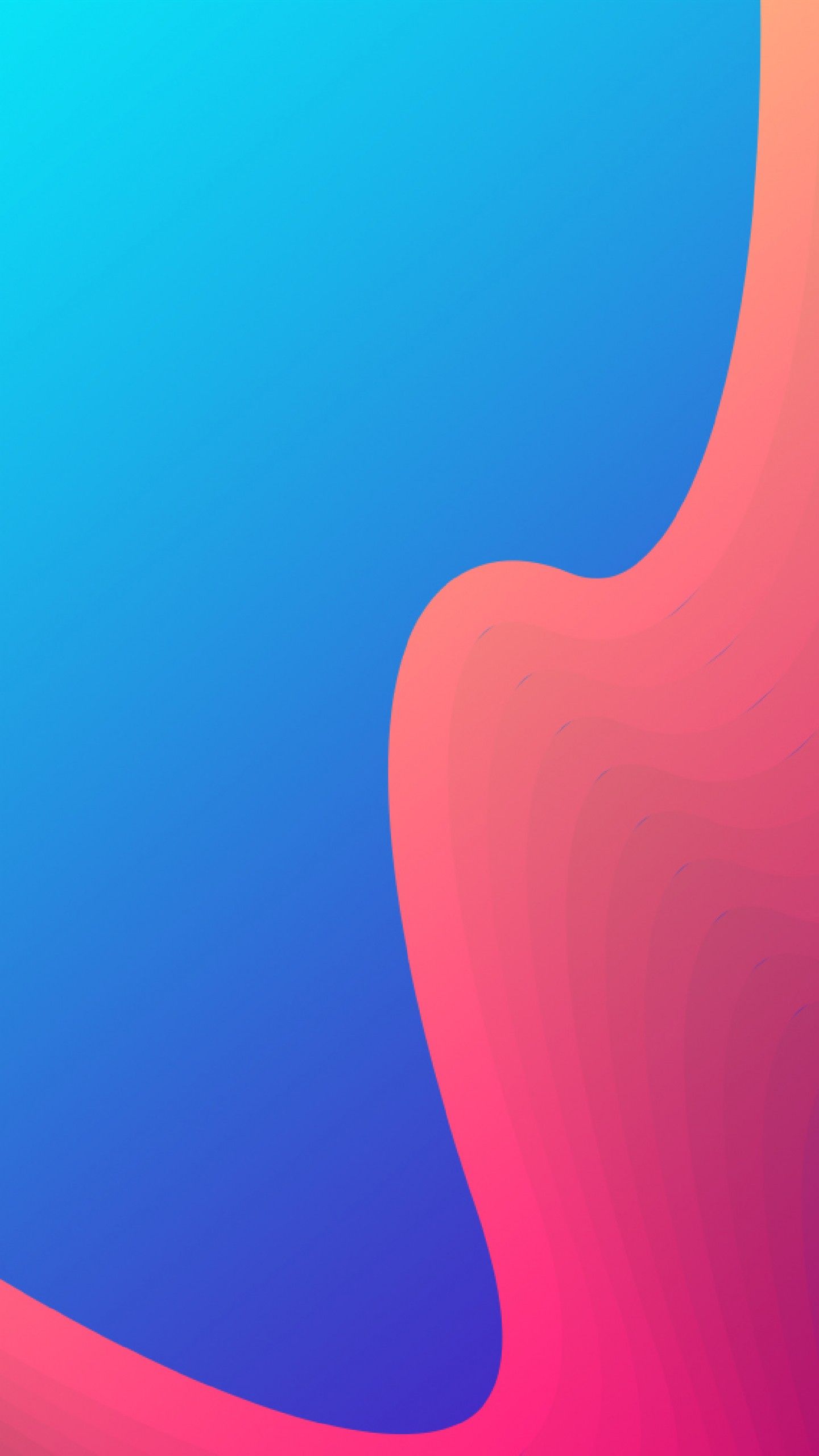 Wallpaper Gradient, Orange, Blue, 4K, 5K, Abstract,. Wallpaper for iPhone, Android, Mobile and Desktop