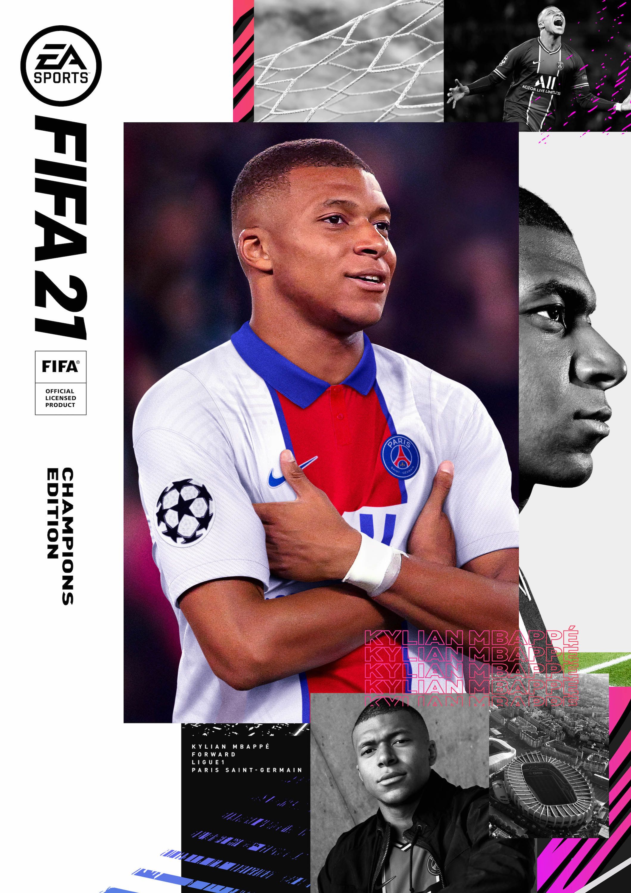 Mbappè is the cover star of FIFA 21