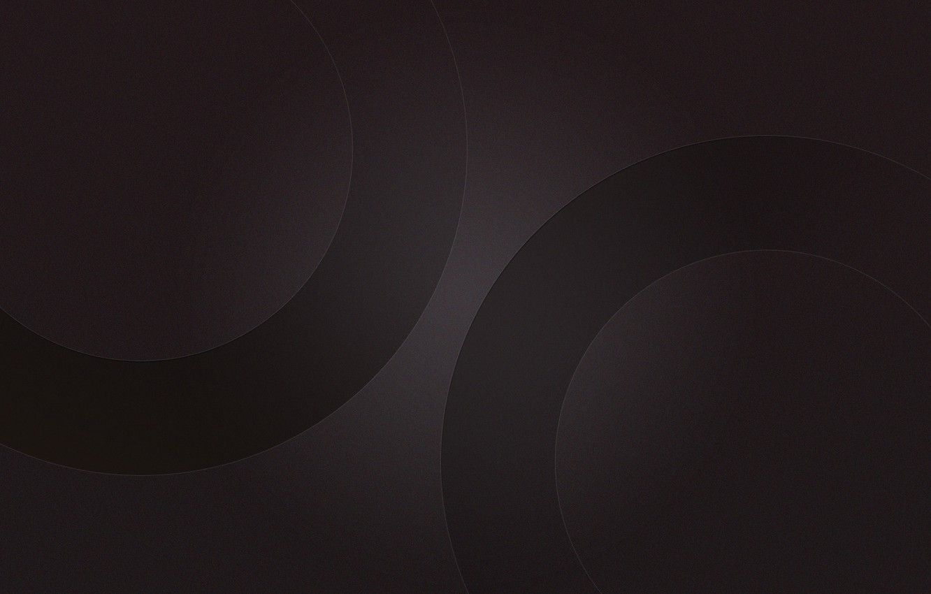 Wallpaper background, round, texture, dark Wallpaper, Circles Black, plain Wallpaper image for desktop, section минимализм