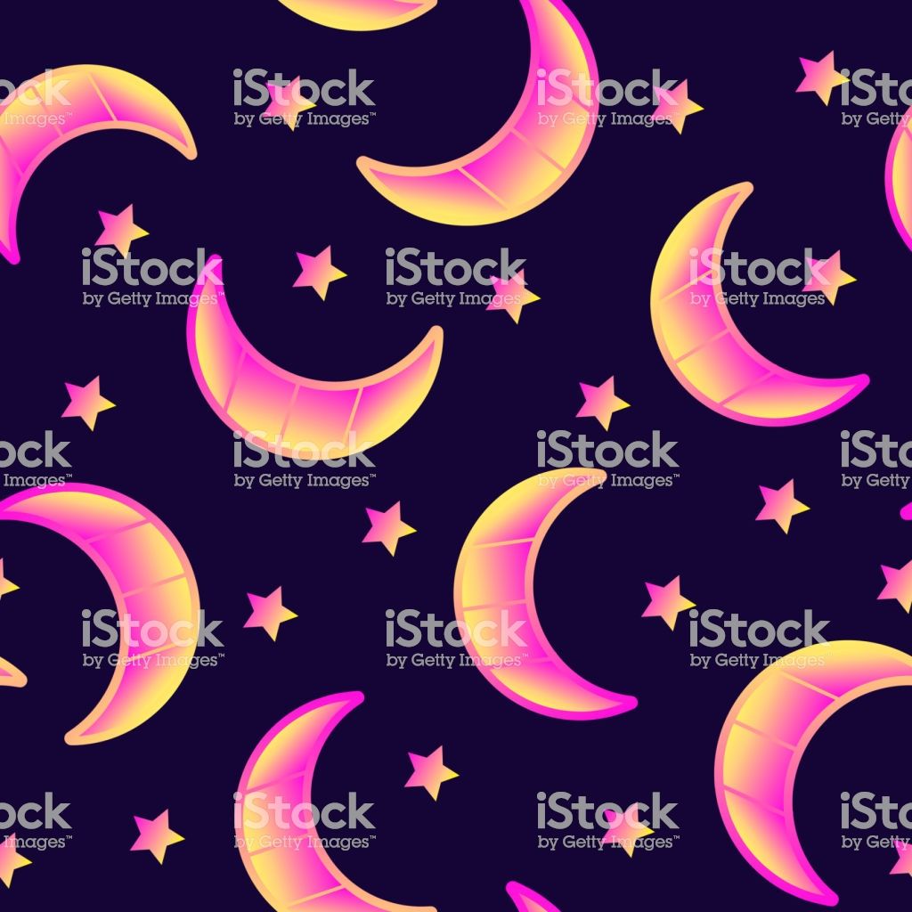 Free download Seamless Pattern With Gradient Yellow And Pink Colored Crescent [1024x1024] for your Desktop, Mobile & Tablet. Explore Goth Aesthetic Wallpaper. Goth Aesthetic Wallpaper, Goth Background, Goth Wallpaper