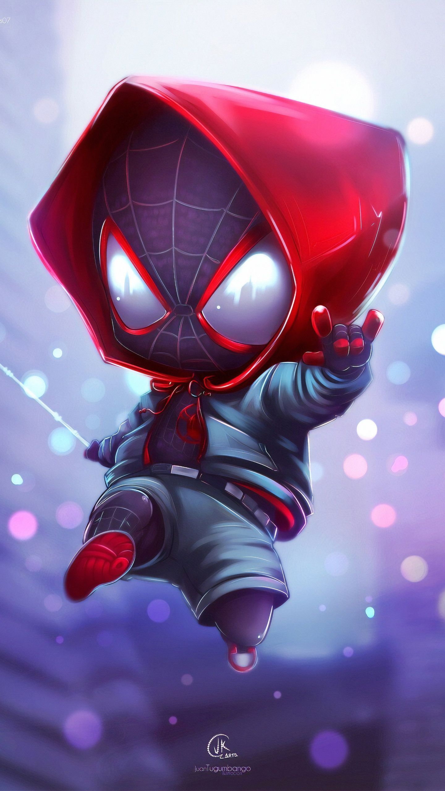 Chibi Spider Miles, HD Superheroes Wallpaper Photo and Picture ID. Spiderman artwork, Avengers wallpaper, Spiderman art