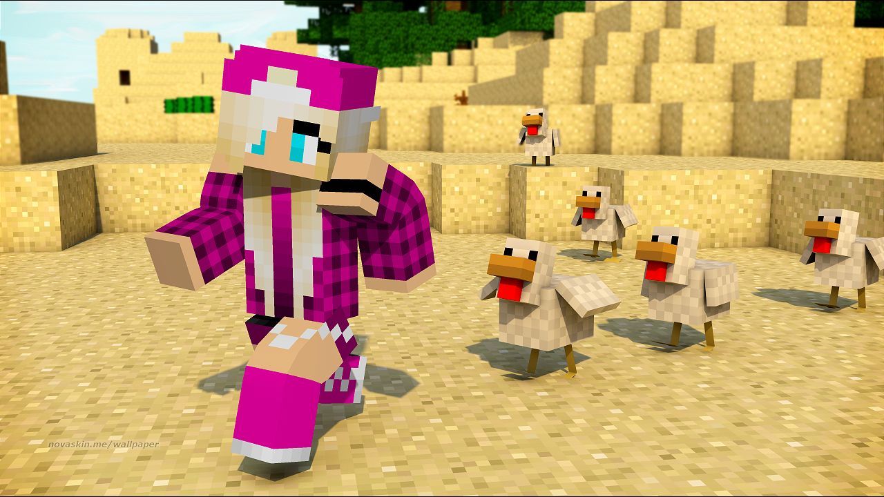 Cute Girl Minecraft Wallpaper Free Cute Girl Minecraft Background