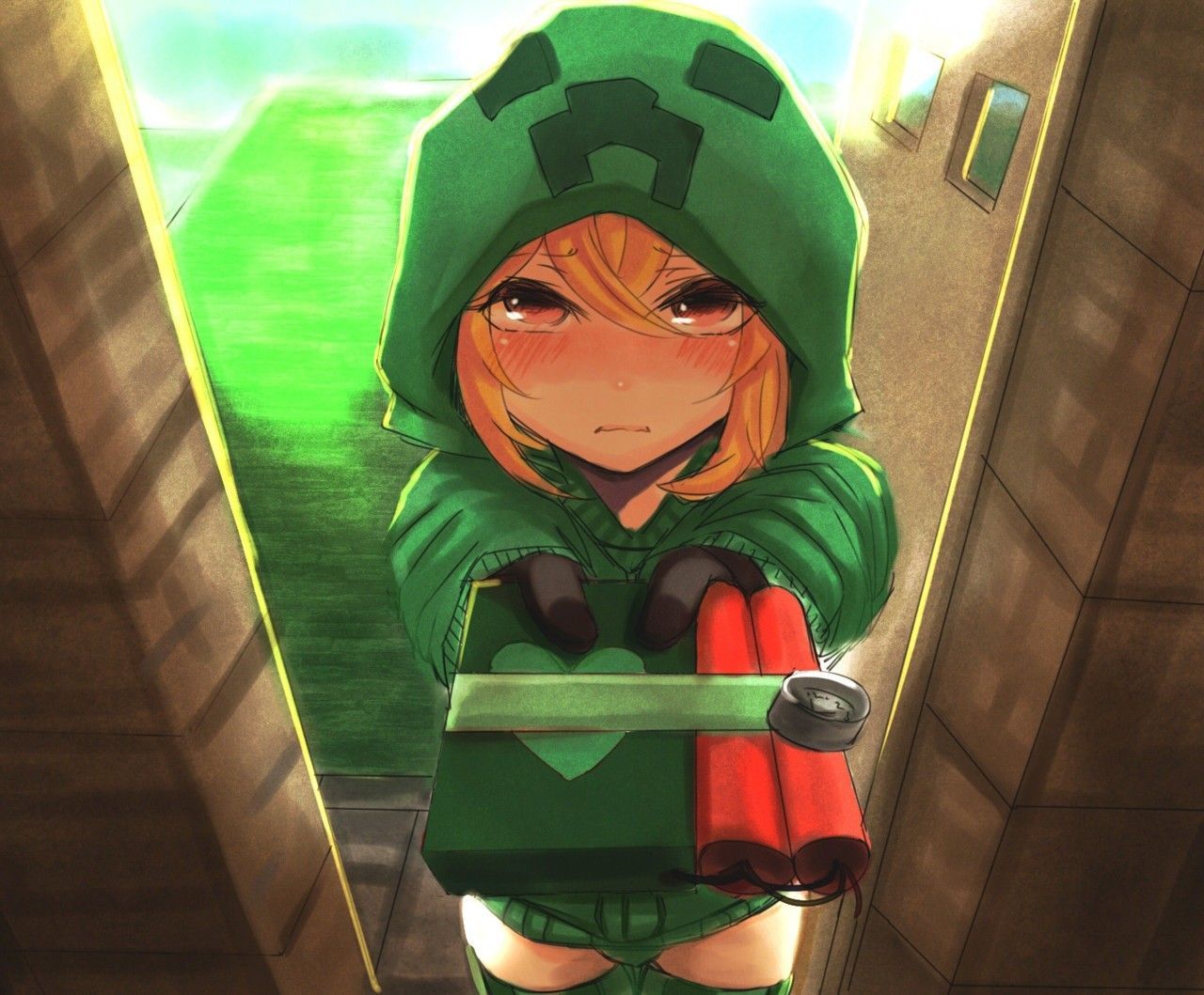 Minecraft Girl Wallpaper. Creeper de minecraft, Minecraft animado, Imágenes de minecraft