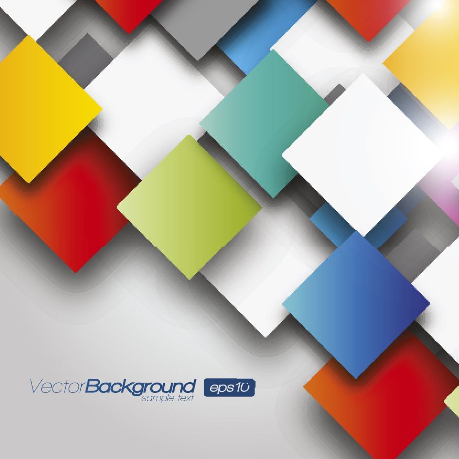 3D Color Geometric shapes vector background. Abstract graphic design posters, Abstract graphic design, Vector design