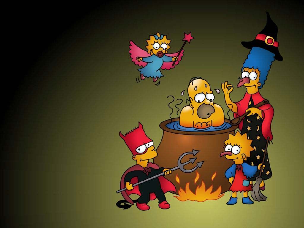 Halloween Background. Halloween Wallpaper: Simpsons Halloween Wallpaper. Simpsons halloween, Halloween wallpaper, The simpsons