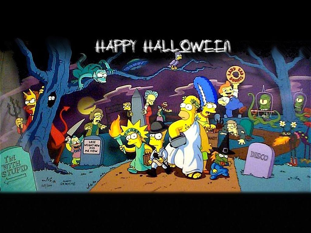 HD Wallpaper: 1024x768 Halloween simpsons halloween computer background HD free wallpaper. Simpsons halloween, The simpsons, Simpsons treehouse of horror