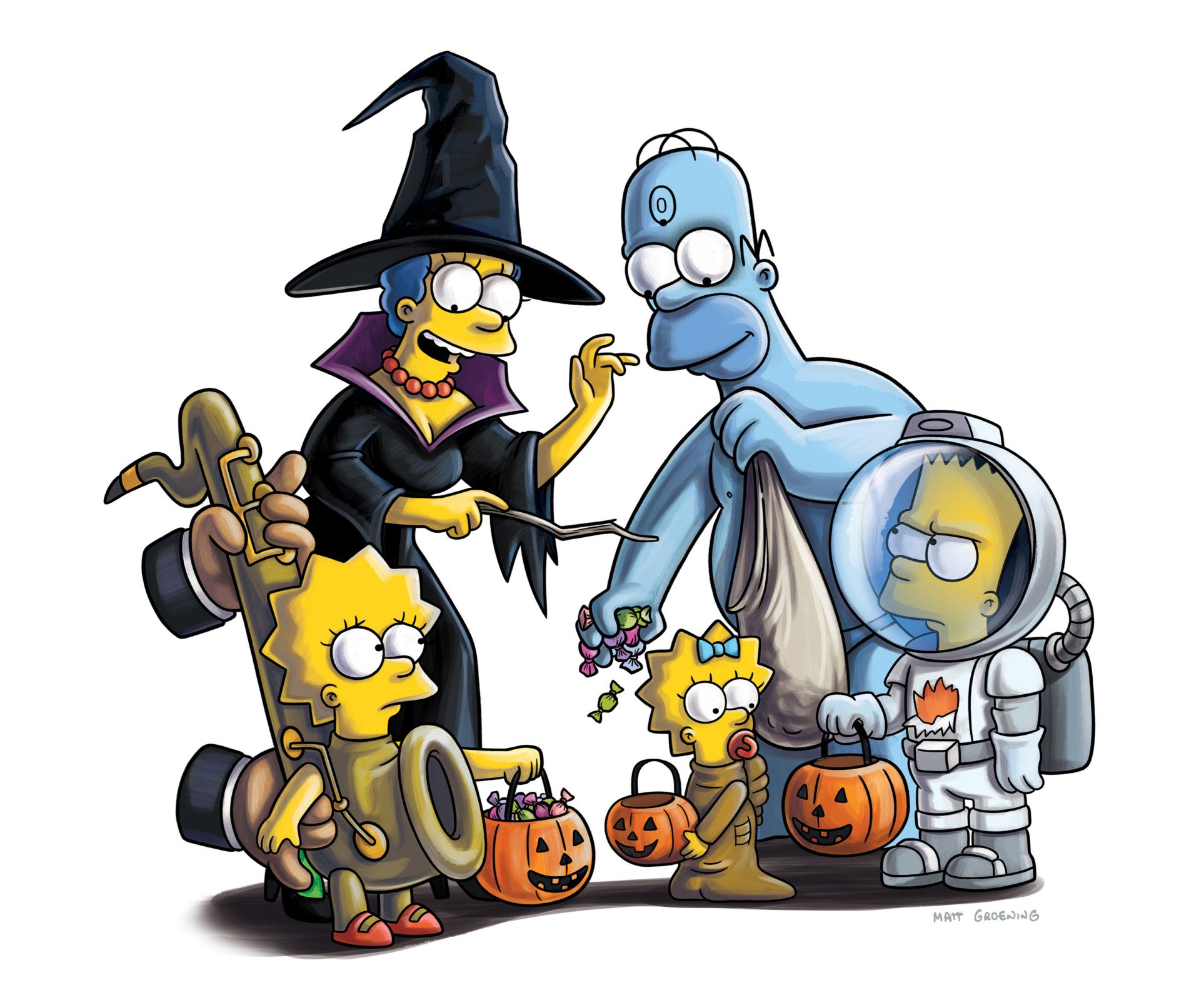 Los Simpson halloween wallpaper, the simpsons especial halloween