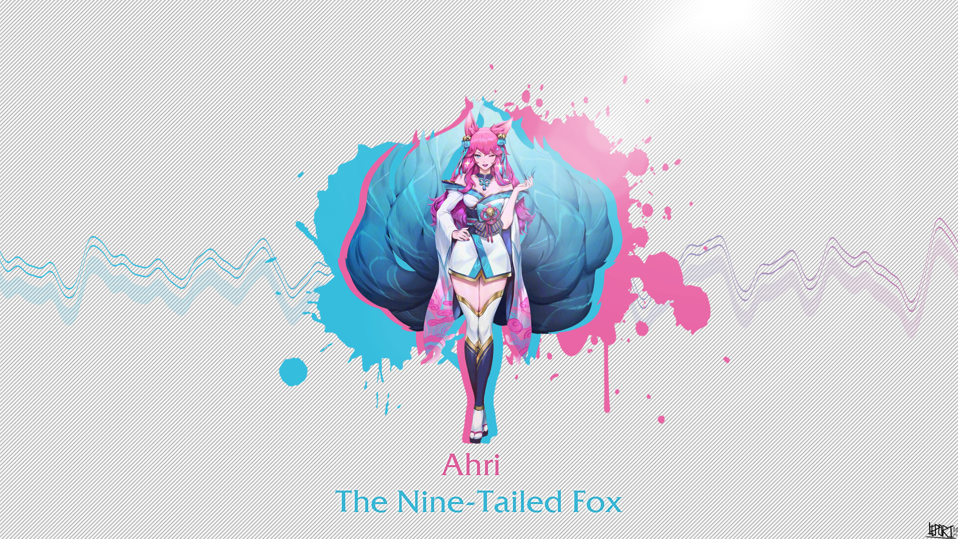 I made SpiritB Ahri wallpaper i hope u gonna like it 1920x1080