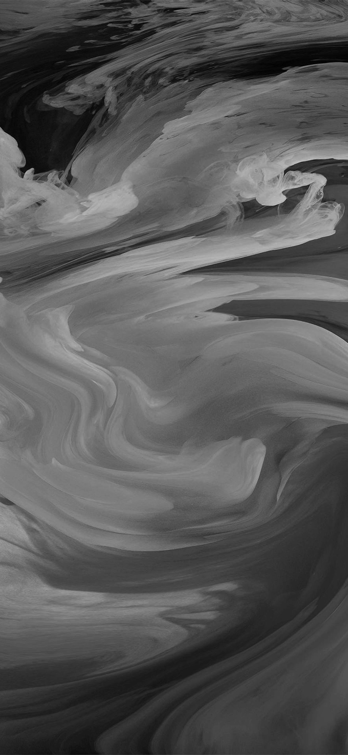 Hurricane Swirl Abstract Art Paint Dark Bw Pattern Wallpaper