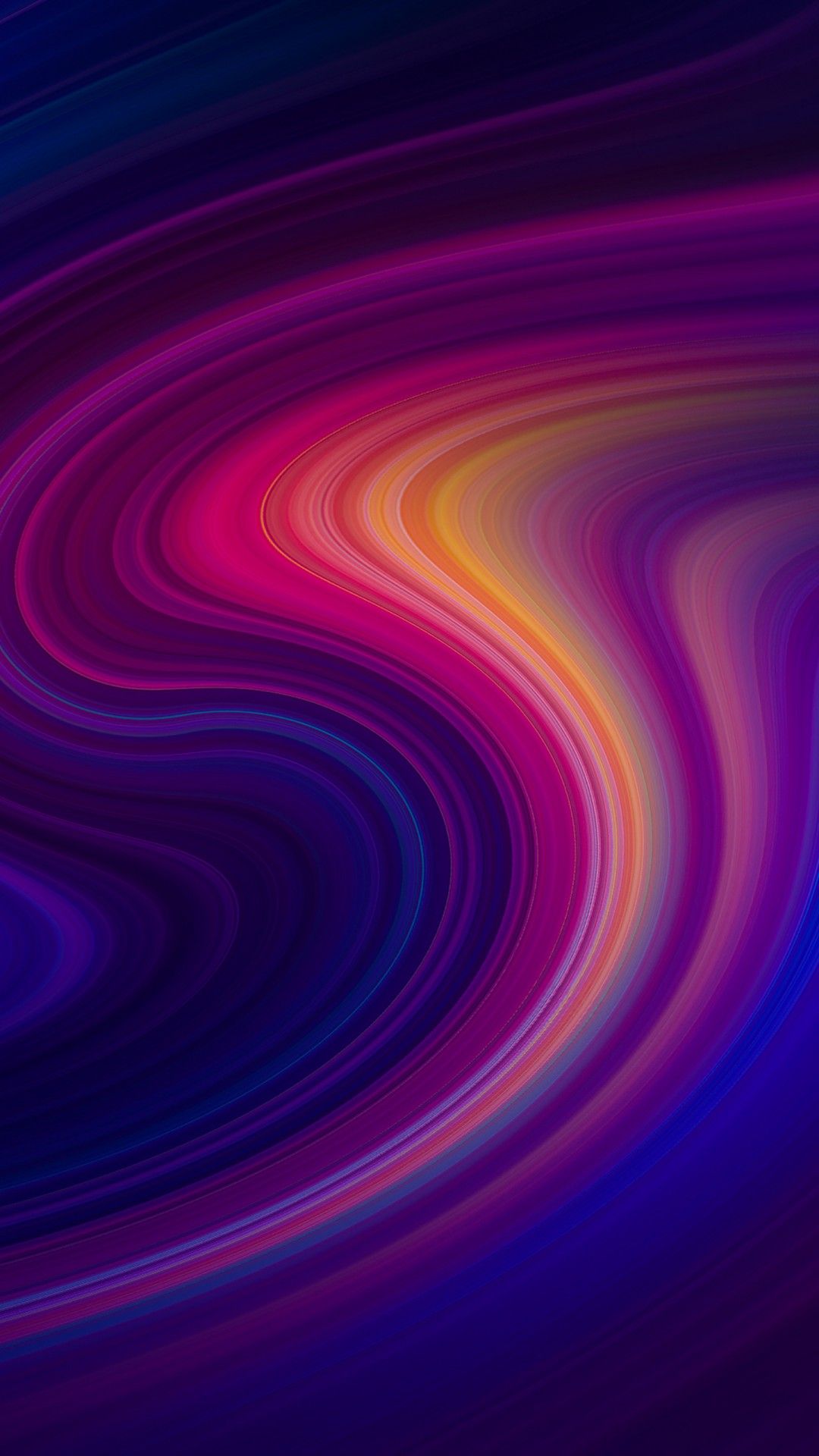 Pink And Yellow Abstract Swirl 4K HD Wallpaper
