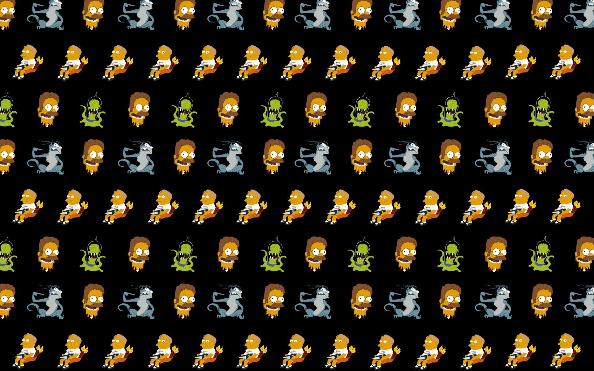 Calloween (1978) 7: This #Simpsons Treehouse of #Horror IV Terror at 5 1⁄2 Feet pattern wallpaper #Halloween Different colours and #iphone wallpaper here