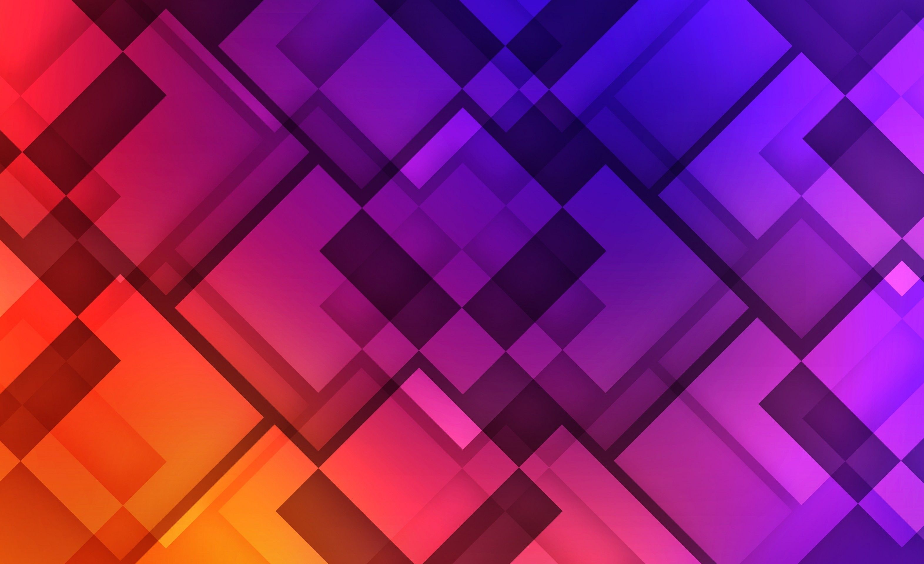 Download 3144x1920 Colorful Shapes, Mosaic, Square Wallpaper