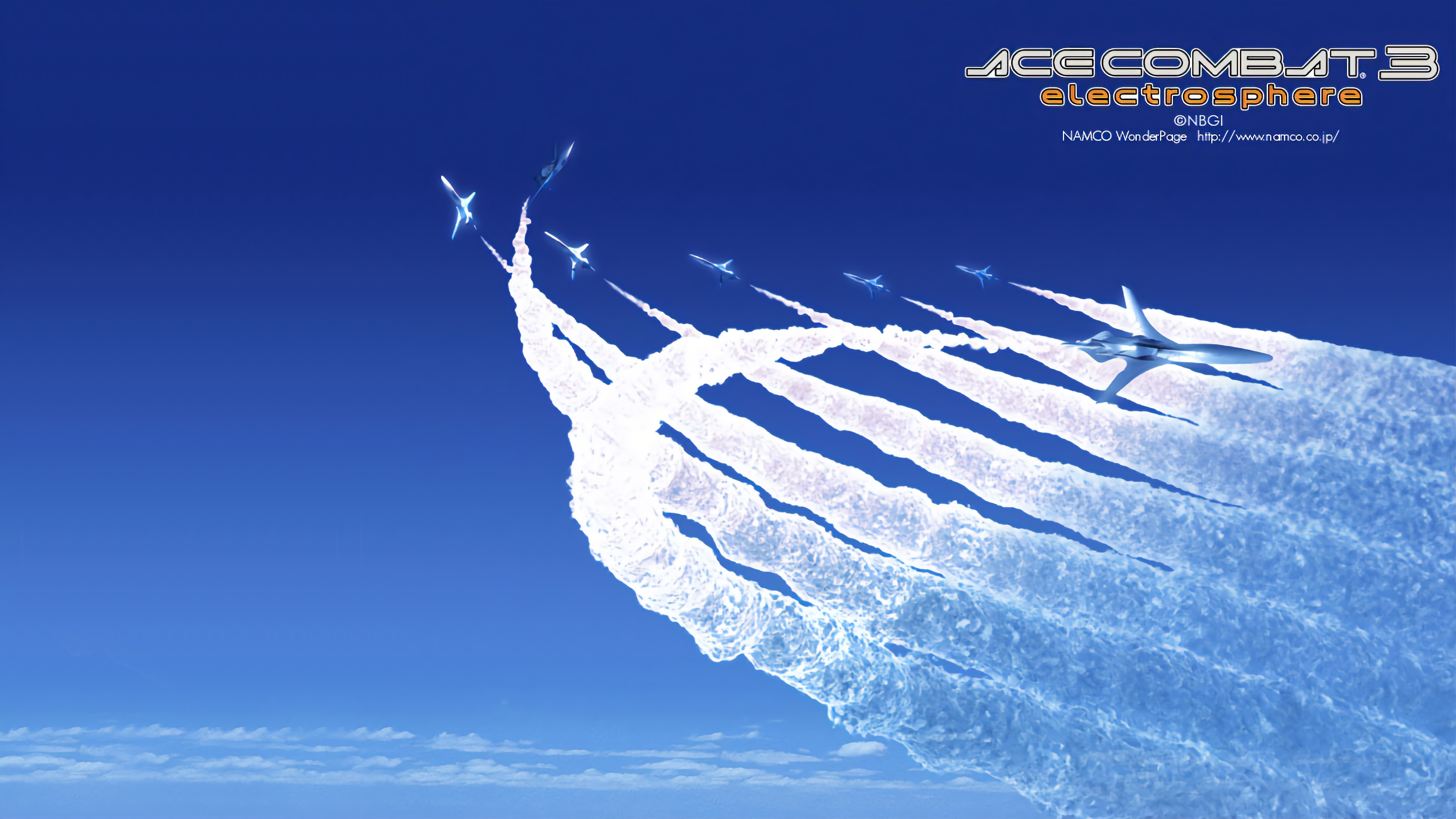 Namco's Official Ace Combat 3 Wallpaper, AI Upscaled To 4K