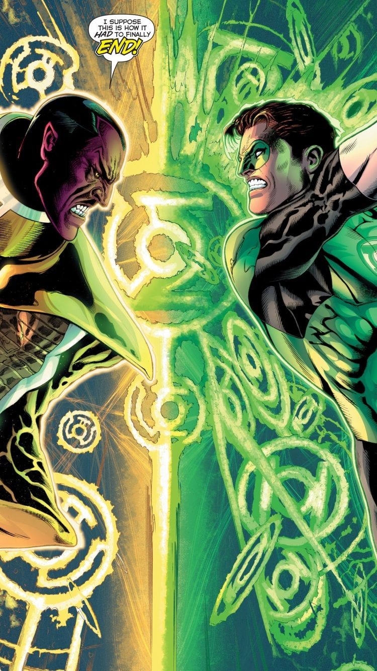 Green Lantern Vs Sinestro Iphone Wallpapers Wallpaper Cave 8677