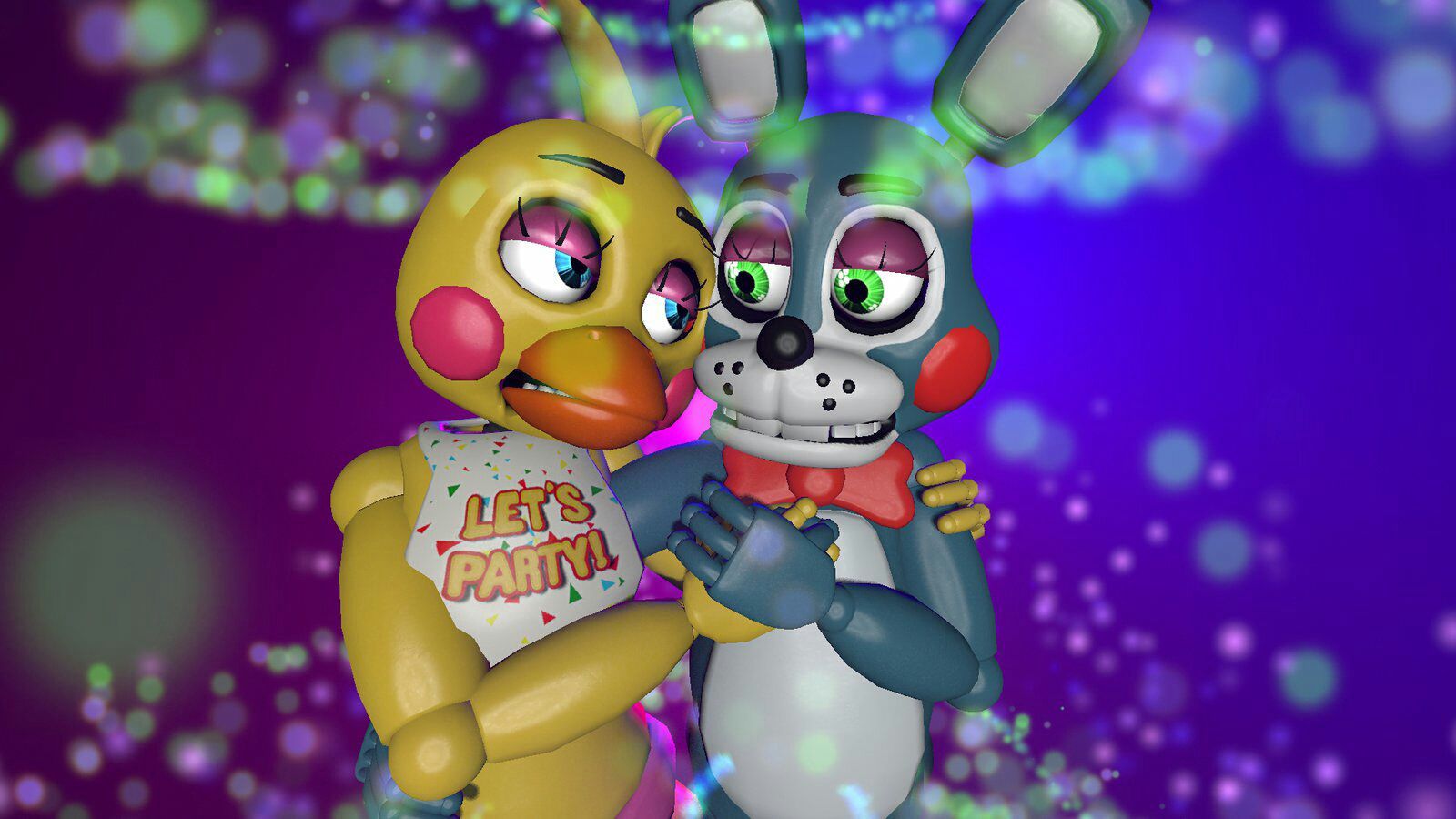 mangle #toybonnica #toybonnie #toychica #toyfrangle Sfm Bonnie X Toy Chica, Download Wallpaper