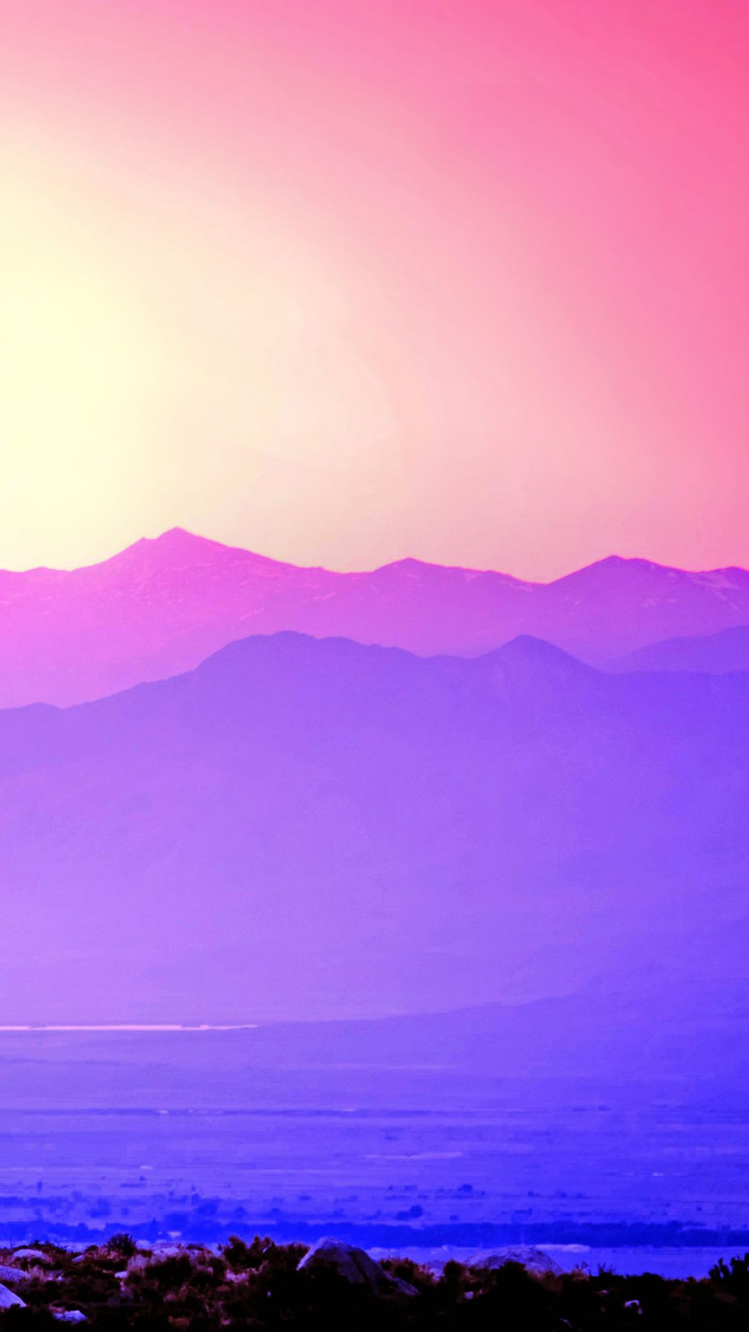Purple Sunrise iPhone Wallpaper HD