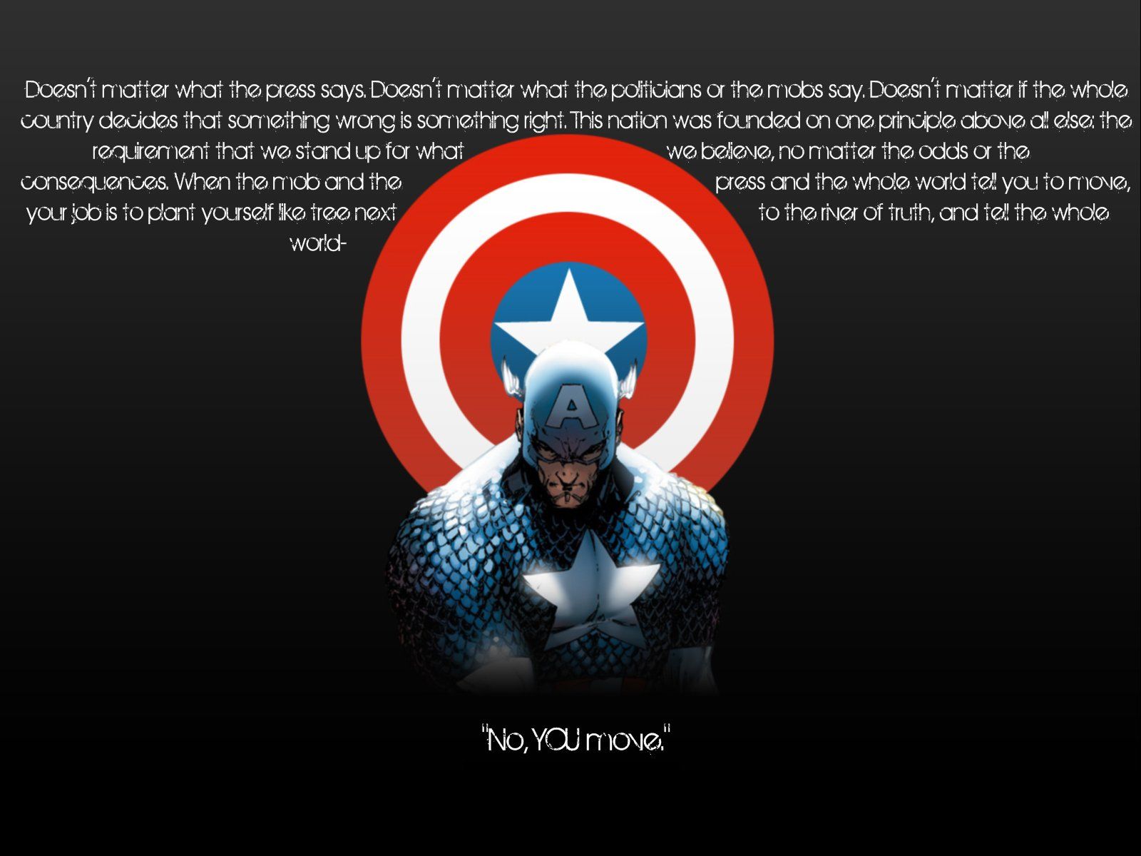 Captain America quotes wallpaperx1200