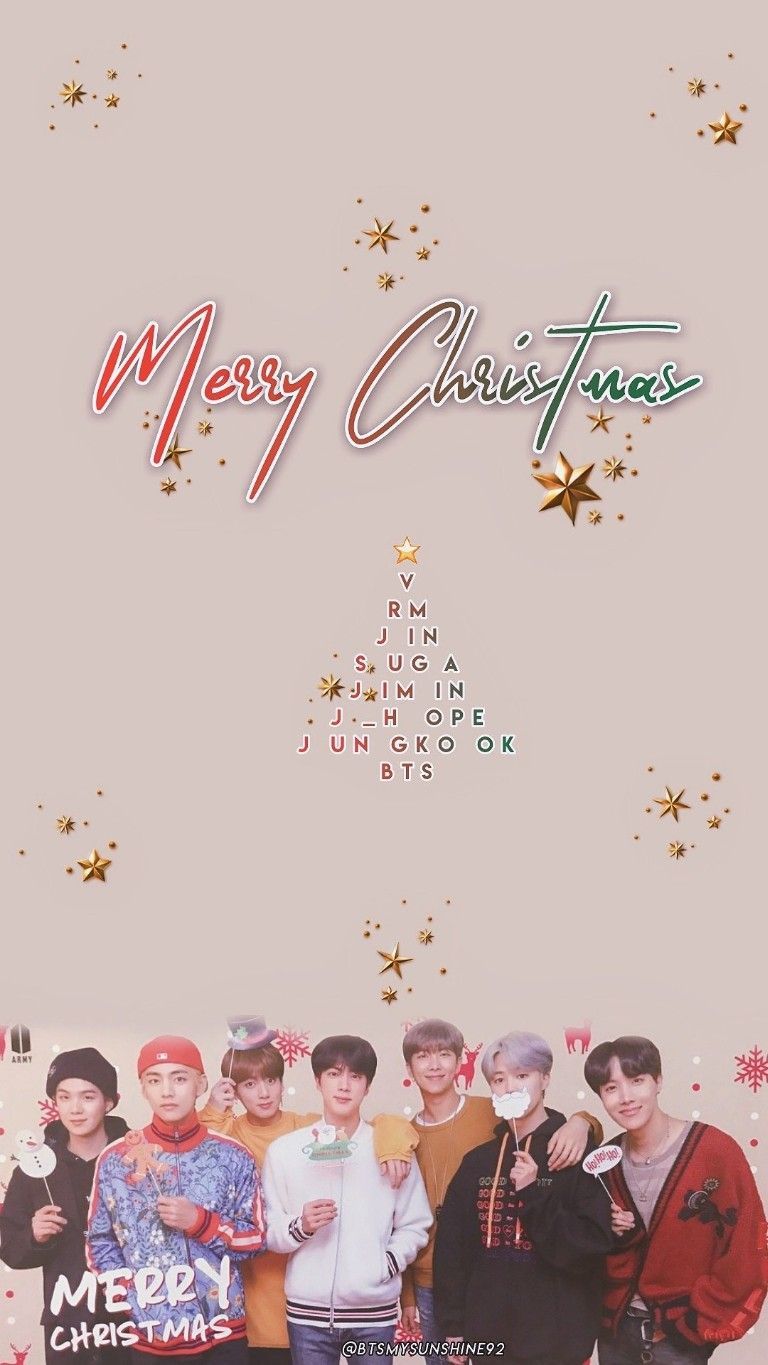 BTS Christmas Wallpaper Free BTS Christmas Background